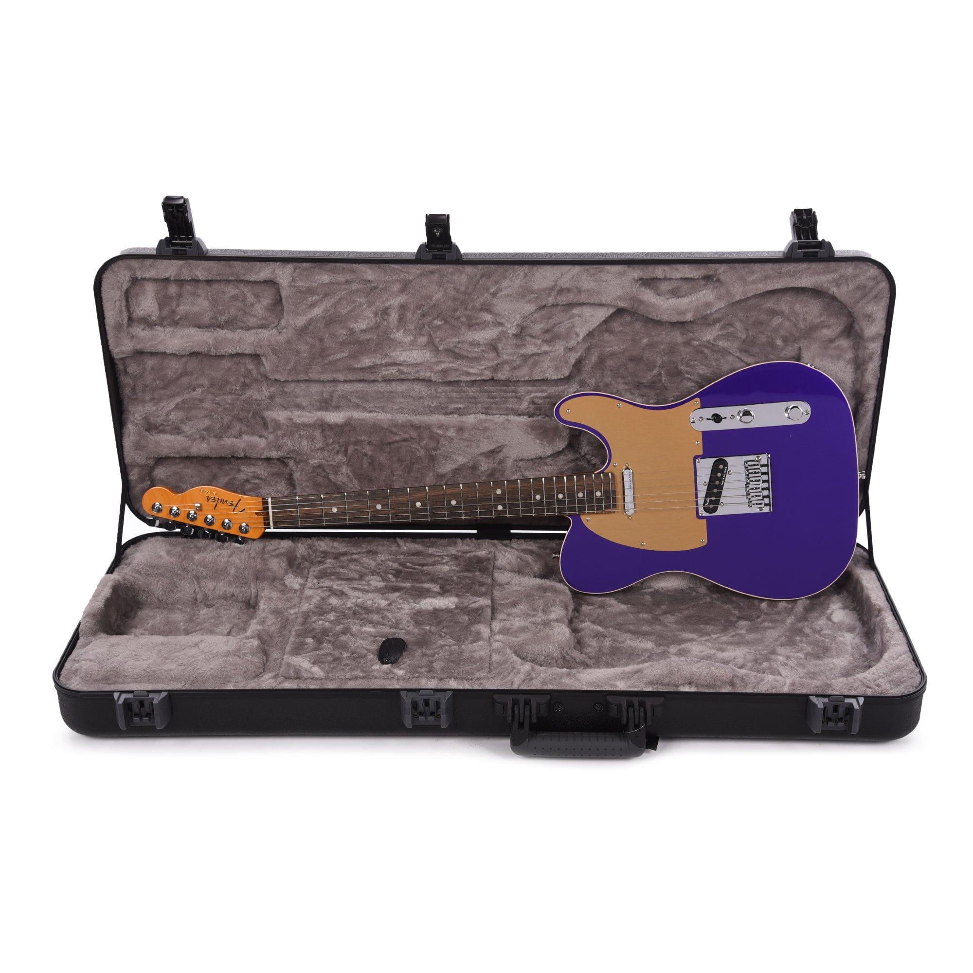 Fender American Ultra Telecaster Plum Metallic & Anodized Gold Pickguard Electric Guitars / Solid Body