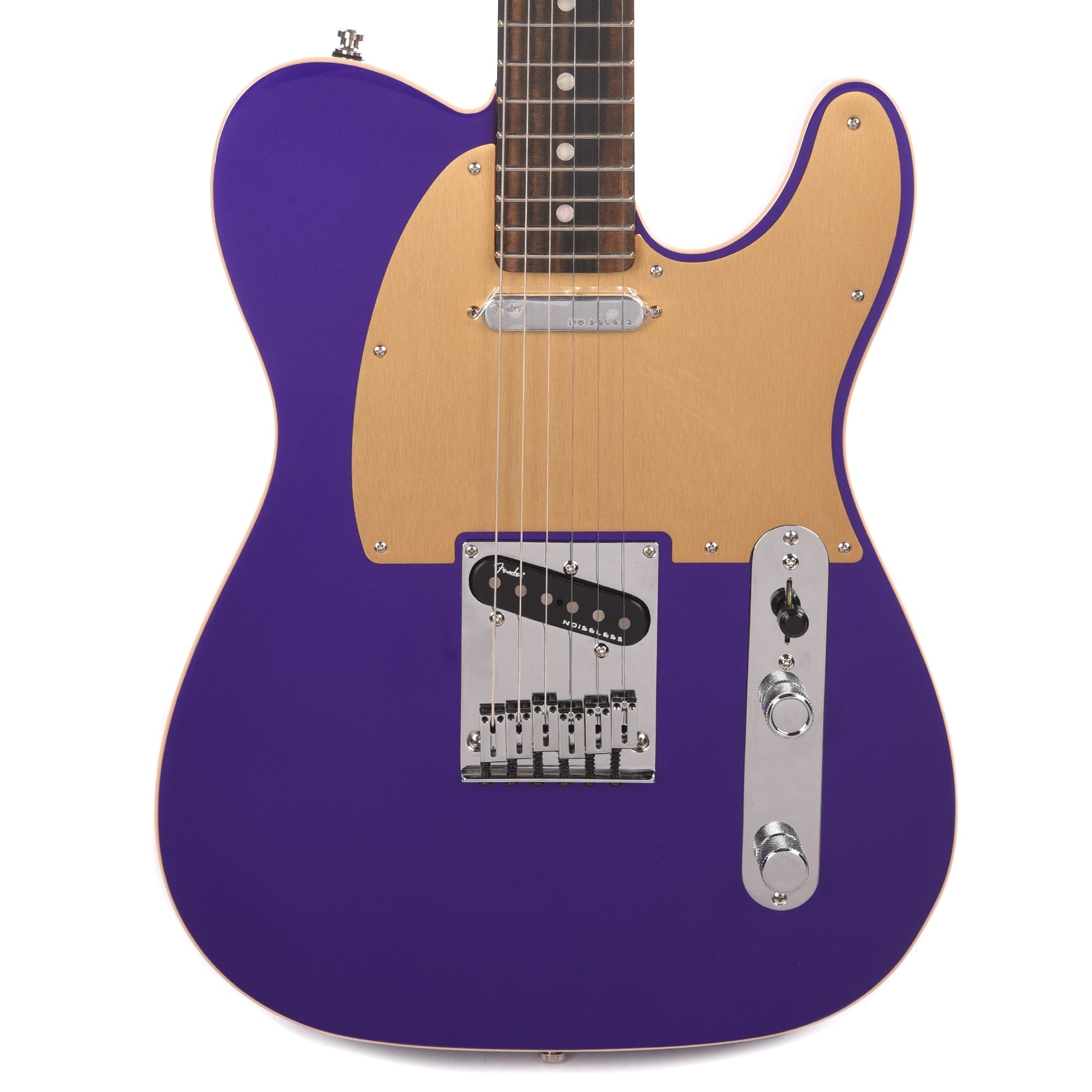 Fender American Ultra Telecaster Plum Metallic & Anodized Gold Pickguard Electric Guitars / Solid Body