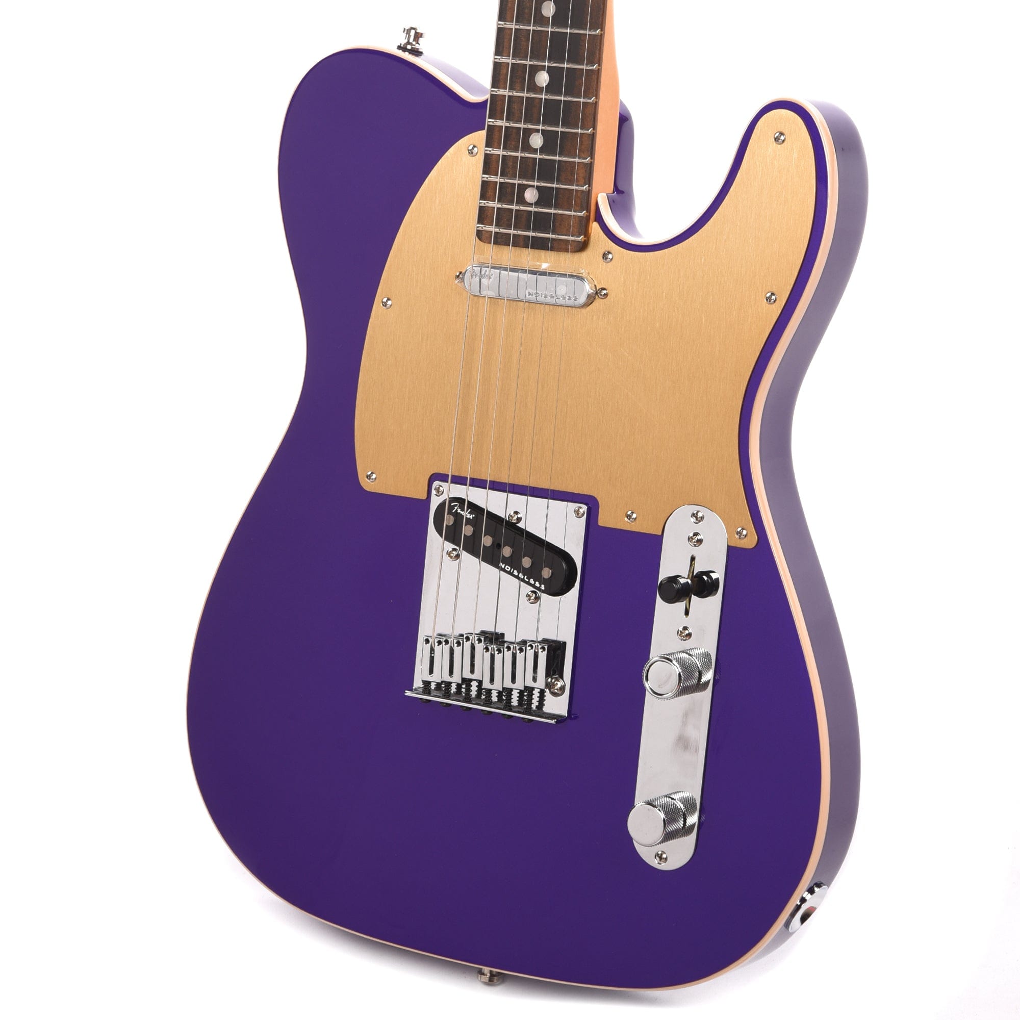 Fender American Ultra Telecaster Plum Metallic & Anodized Gold Pickguard Electric Guitars / Solid Body