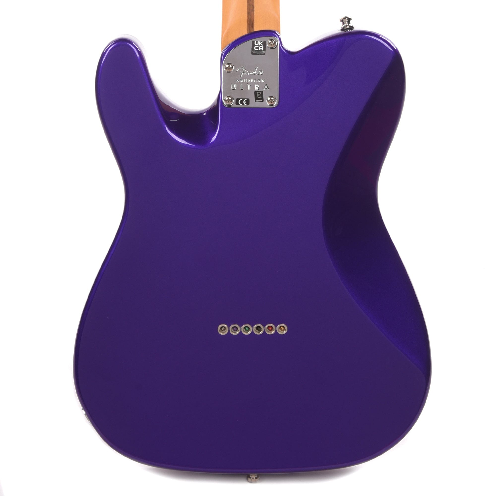 Fender American Ultra Telecaster Plum Metallic & Anodized Gold Pickguard Electric Guitars / Solid Body