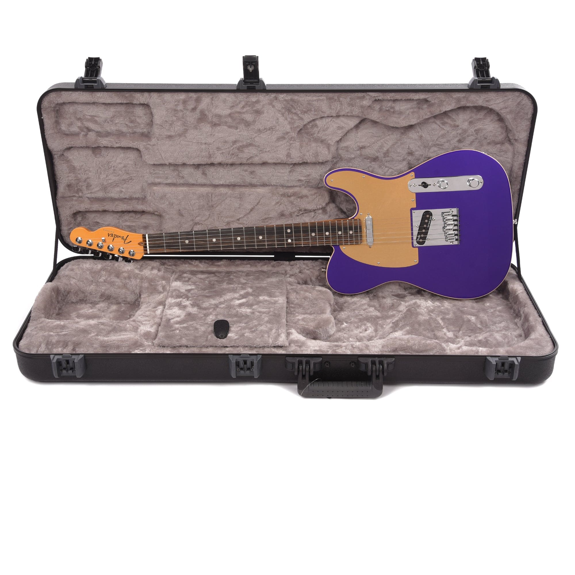 Fender American Ultra Telecaster Plum Metallic & Anodized Gold Pickguard Electric Guitars / Solid Body