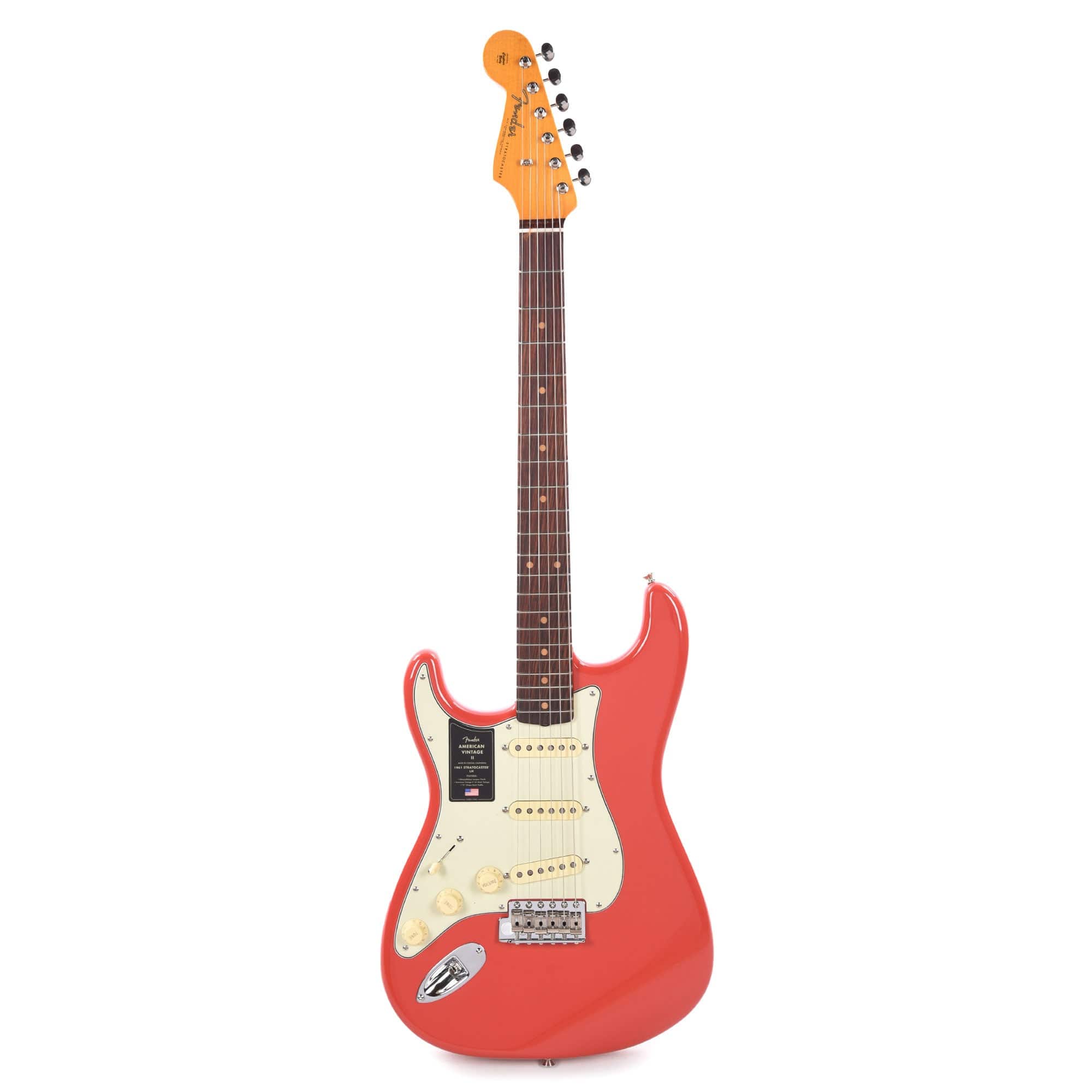 Fender American Vintage II 1961 Stratocaster Fiesta Red LEFTY Electric Guitars / Solid Body