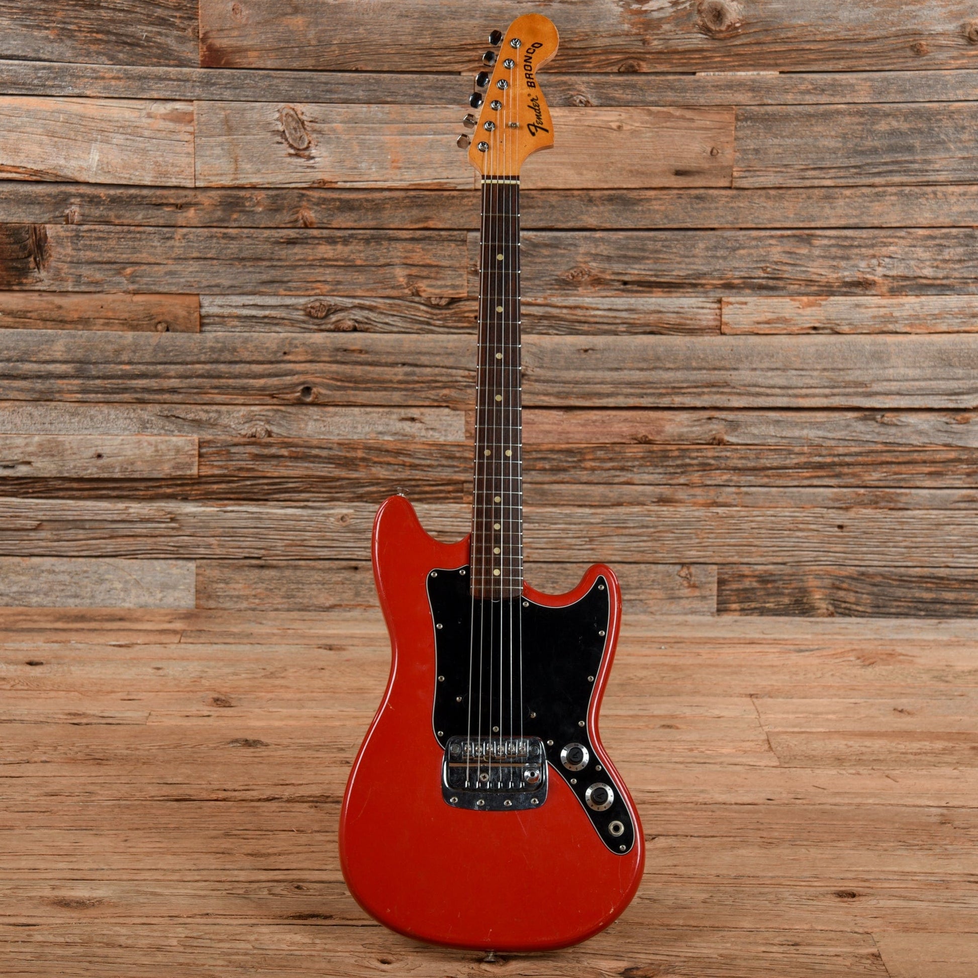 Fender Bronco Fiest Red 1979 Electric Guitars / Solid Body