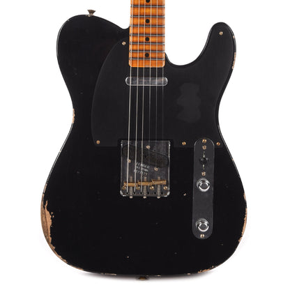 Fender Custom Shop 1952 Telecaster "Chicago Special" Relic Aged Black Electric Guitars / Solid Body