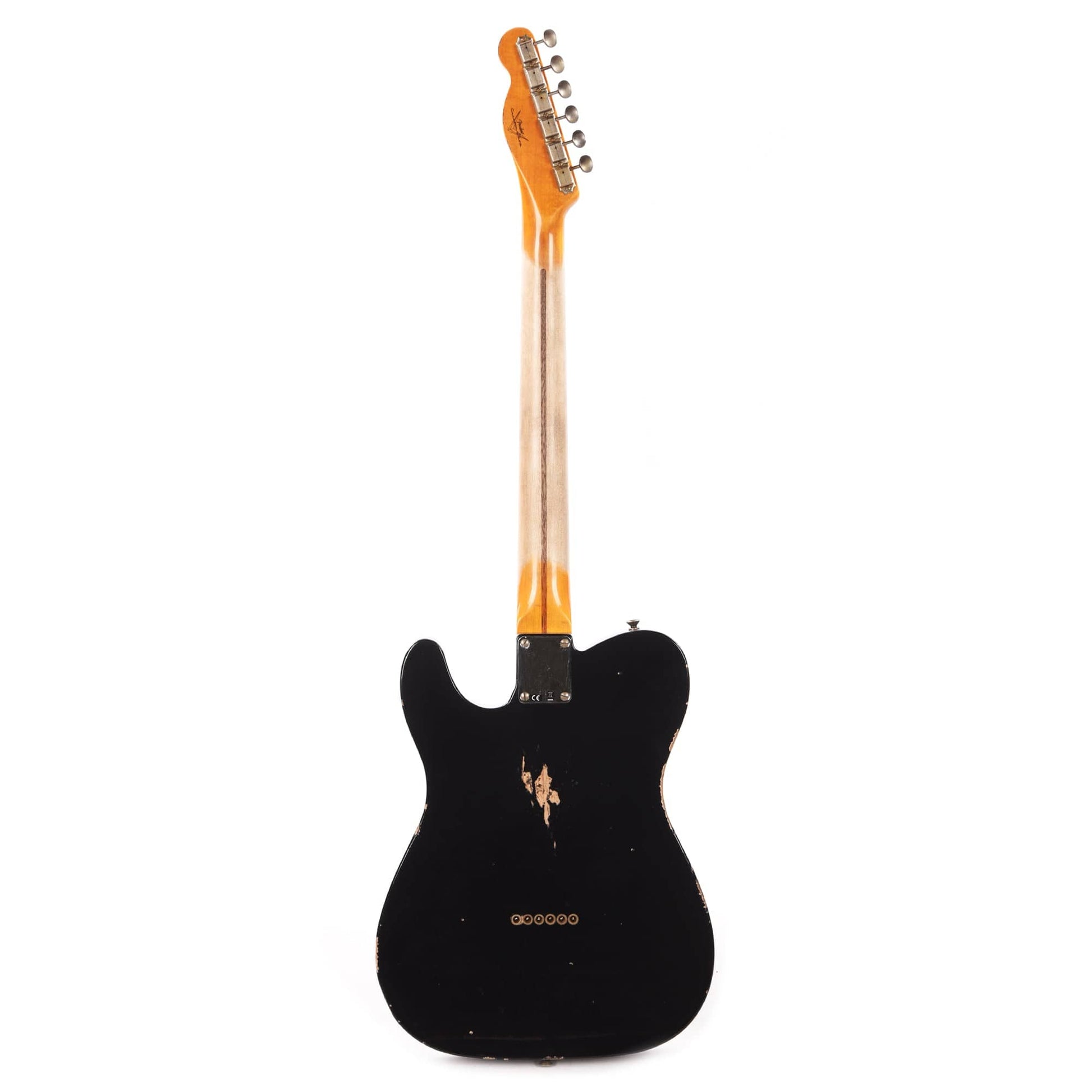 Fender Custom Shop 1952 Telecaster "Chicago Special" Relic Aged Black Electric Guitars / Solid Body