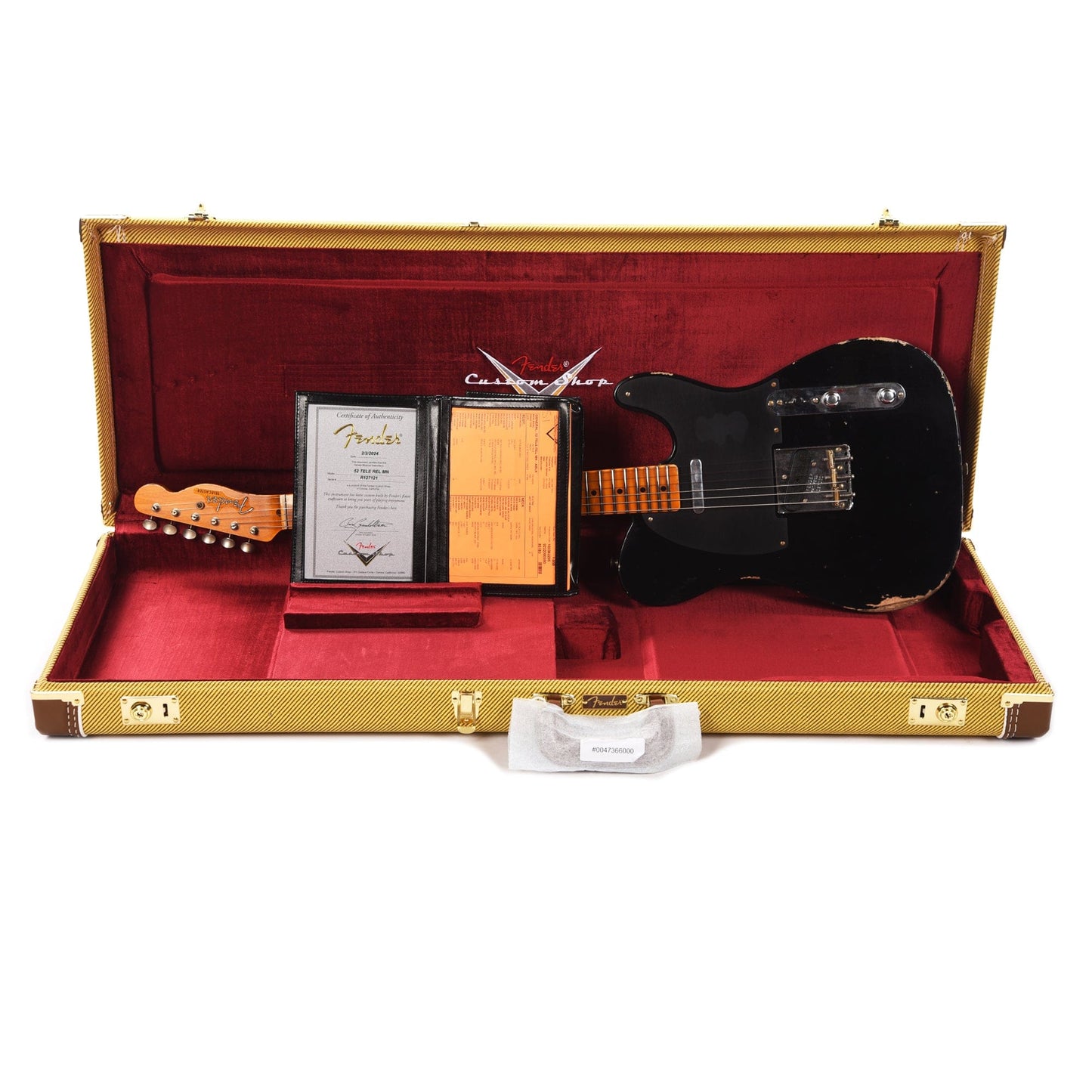 Fender Custom Shop 1952 Telecaster "Chicago Special" Relic Aged Black Electric Guitars / Solid Body