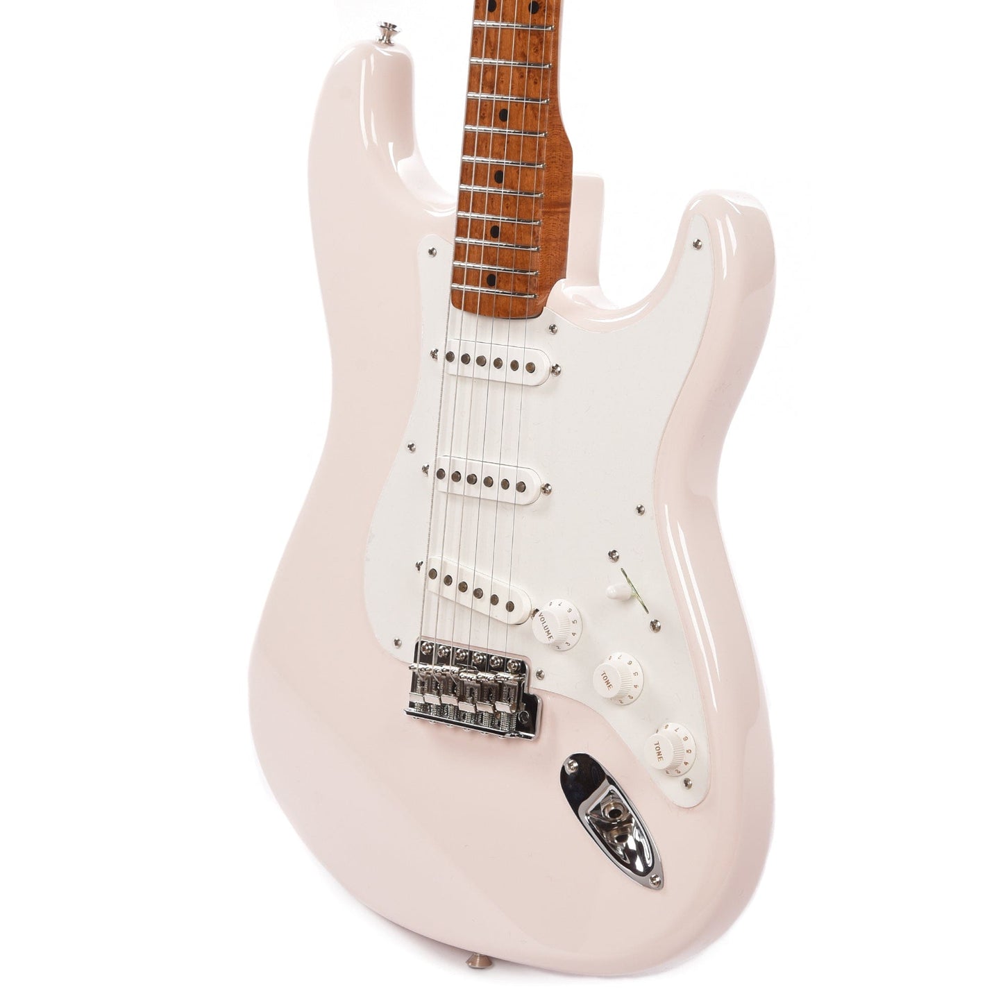 Fender Custom Shop 1955 Stratocaster "Chicago Special" NOS Faded Shell Pink w/3A Roasted Birdseye Neck Electric Guitars / Solid Body