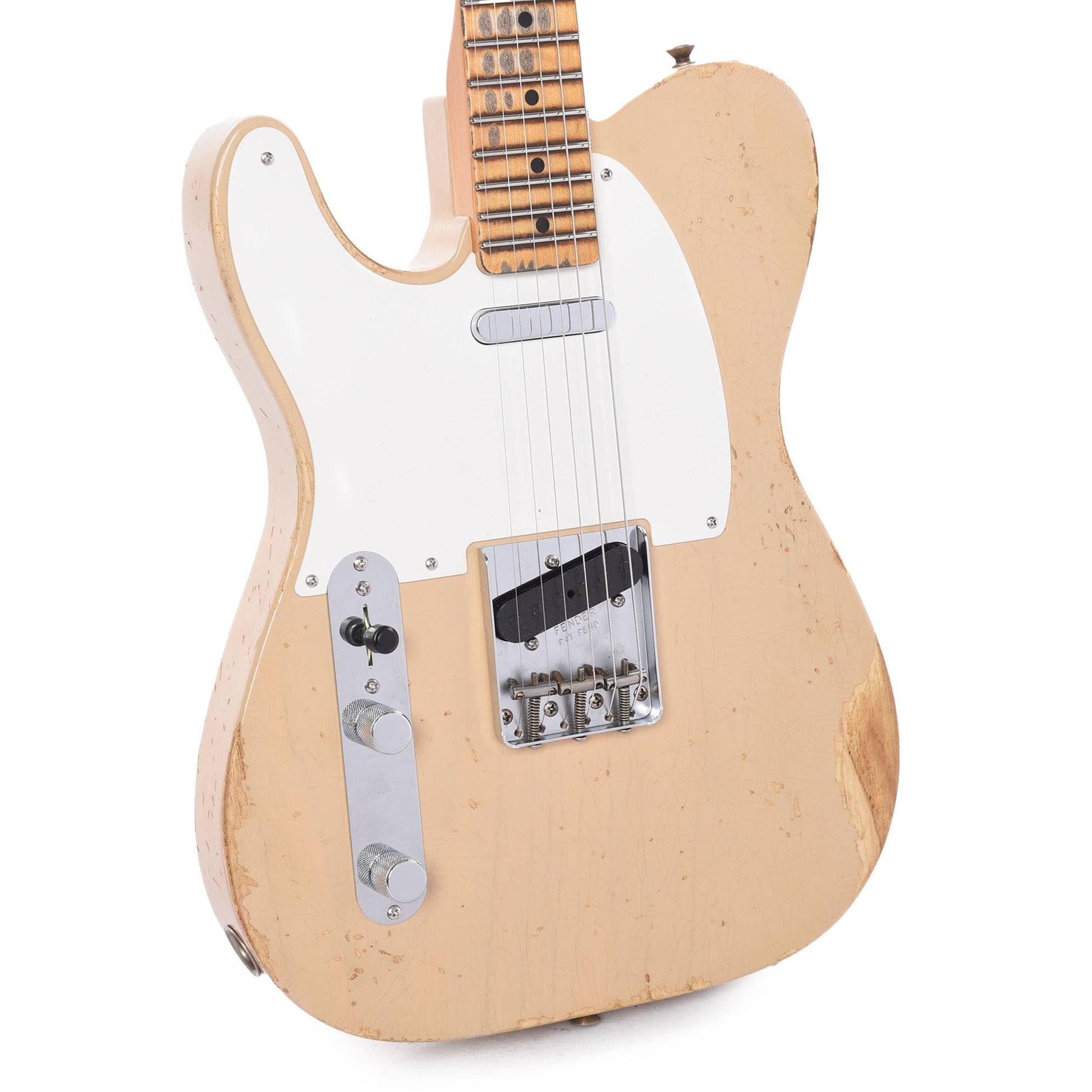 Fender Custom Shop 1955 Telecaster "Chicago Special" LEFTY Heavy Relic Dirty Vintage Blonde Electric Guitars / Solid Body