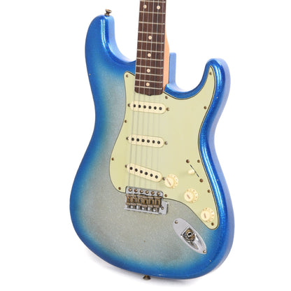 Fender Custom Shop 1960 Stratocaster Ash "Chicago Special" Journeyman Aged Silver Sparkle/Blue Sparkle Burst Electric Guitars / Solid Body