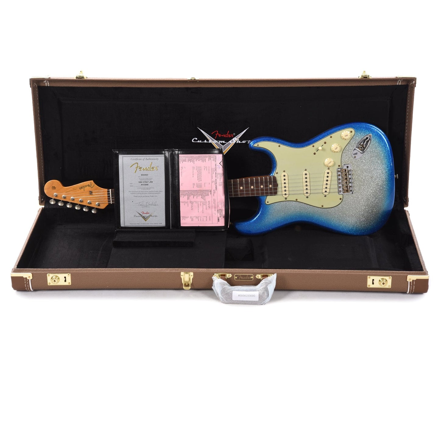 Fender Custom Shop 1960 Stratocaster Ash "Chicago Special" Journeyman Aged Silver Sparkle/Blue Sparkle Burst Electric Guitars / Solid Body