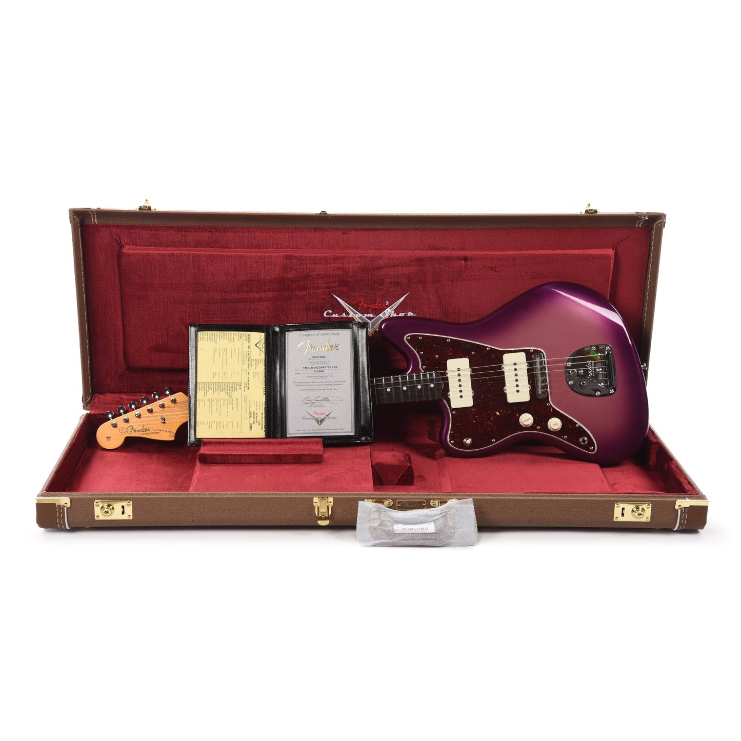 Fender Custom Shop 1962 Jazzmaster "Chicago Special" Deluxe Closet Classic Aged Burgundy Mist Metallic w/Purple Metallic Burst LEFTY Electric Guitars / Solid Body