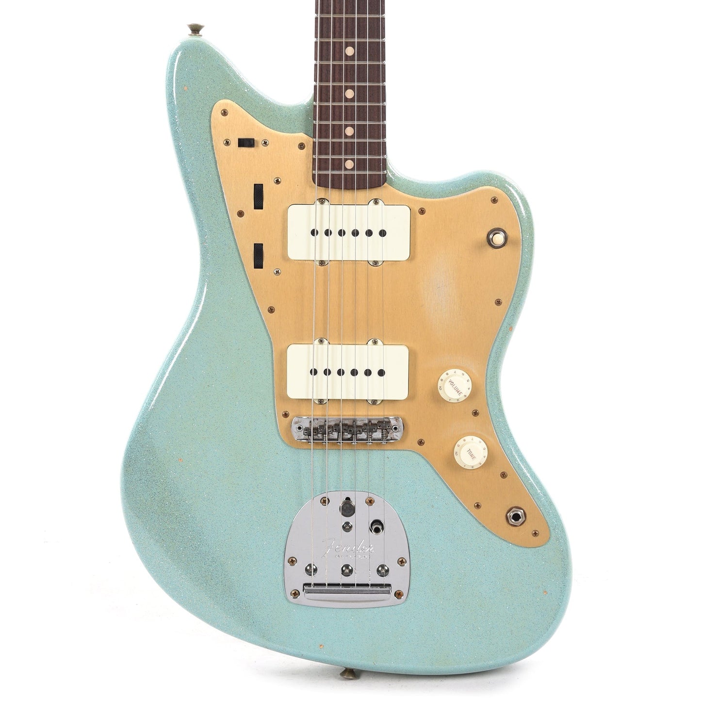 Fender Custom Shop 1962 Jazzmaster "Chicago Special" Journeyman Aged Daphne Blue Sparkle w/Roasted Maple Neck Electric Guitars / Solid Body