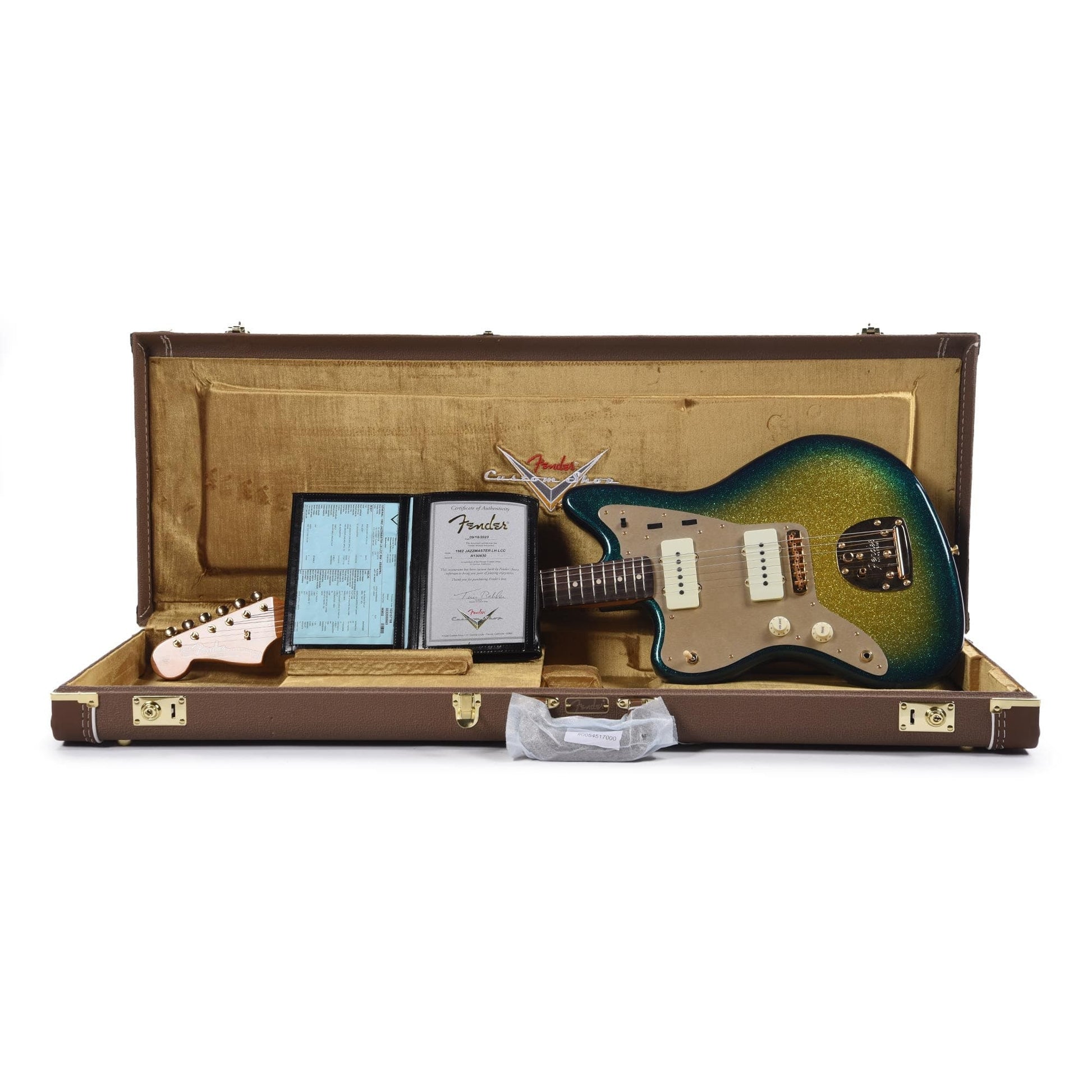 Fender Custom Shop 1962 Jazzmaster "Chicago Special" LEFTY Deluxe Closet Classic Aged Surf Burst Sparkle w/Roasted Neck & Gold Hardware Electric Guitars / Solid Body