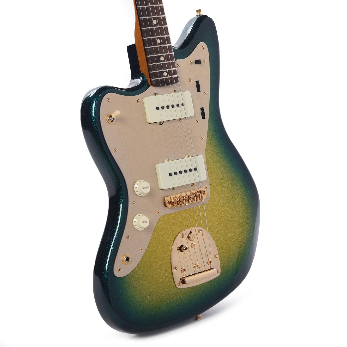 Fender Custom Shop 1962 Jazzmaster "Chicago Special" LEFTY Deluxe Closet Classic Aged Surf Burst Sparkle w/Roasted Neck & Gold Hardware Electric Guitars / Solid Body