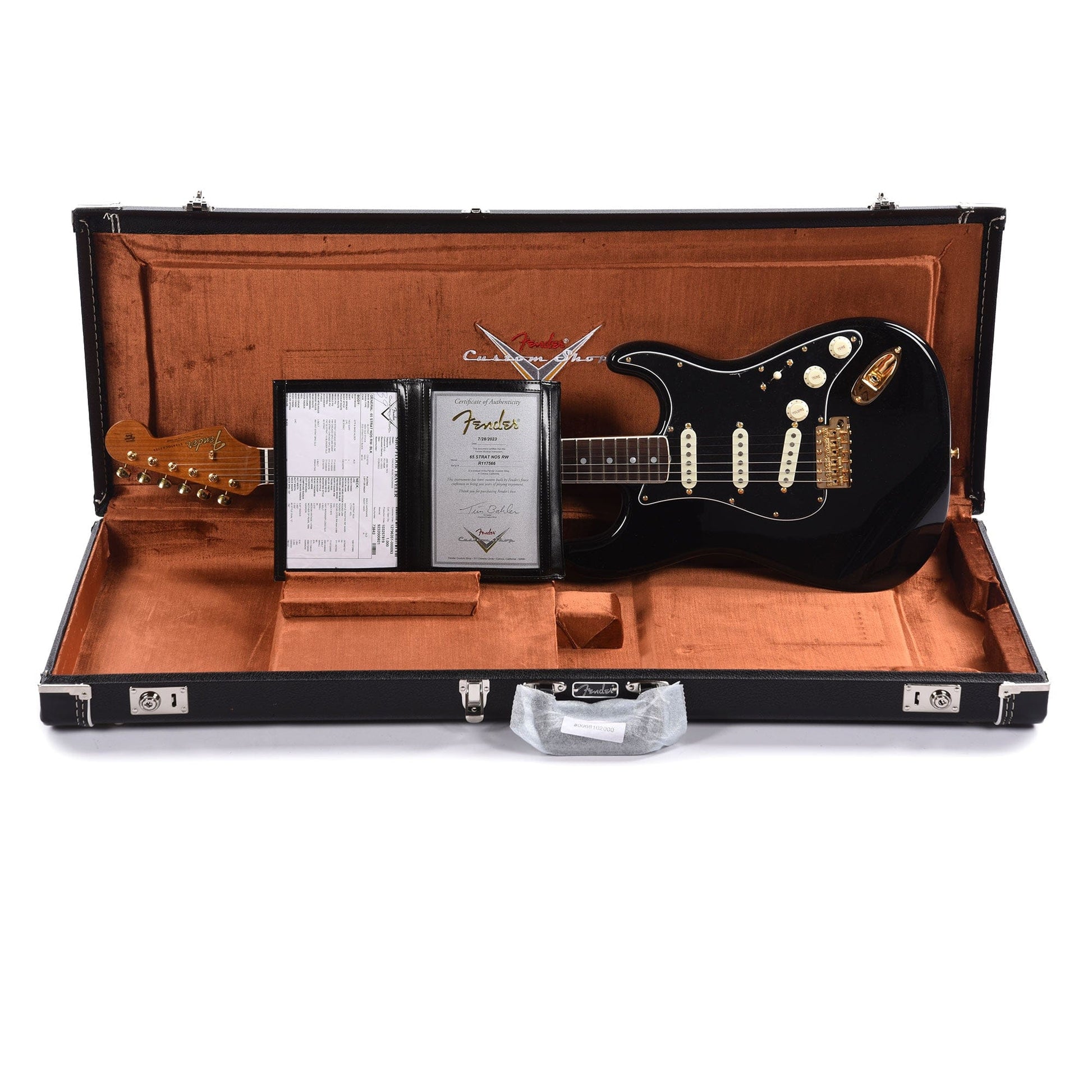 Fender Custom Shop 1965 Stratocaster "Chicago Special" NOS Black w/Gold Hardware Electric Guitars / Solid Body