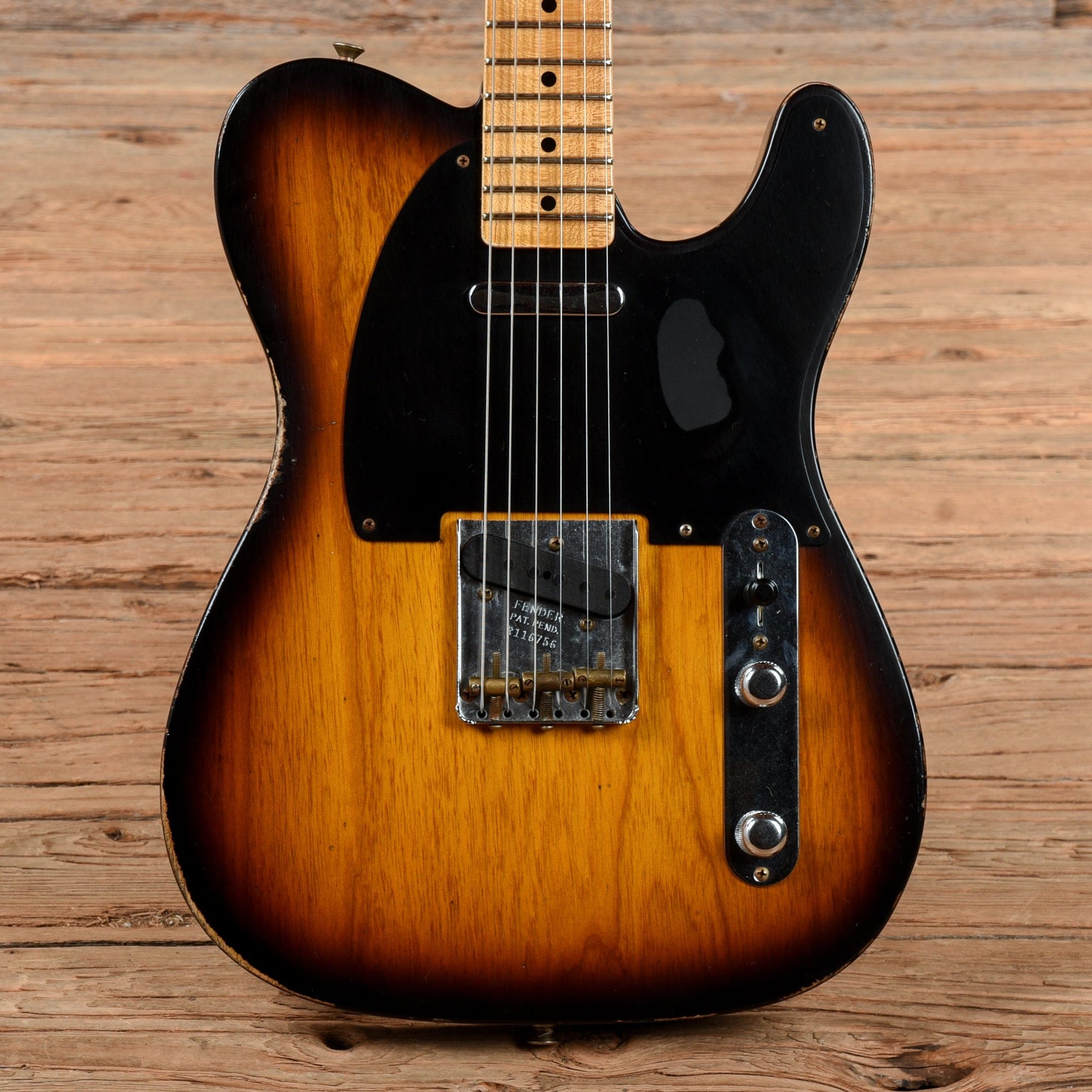 Fender Custom Shop '50s Reissue Telecaster Relic 2-Color Sunburst 2022 Electric Guitars / Solid Body