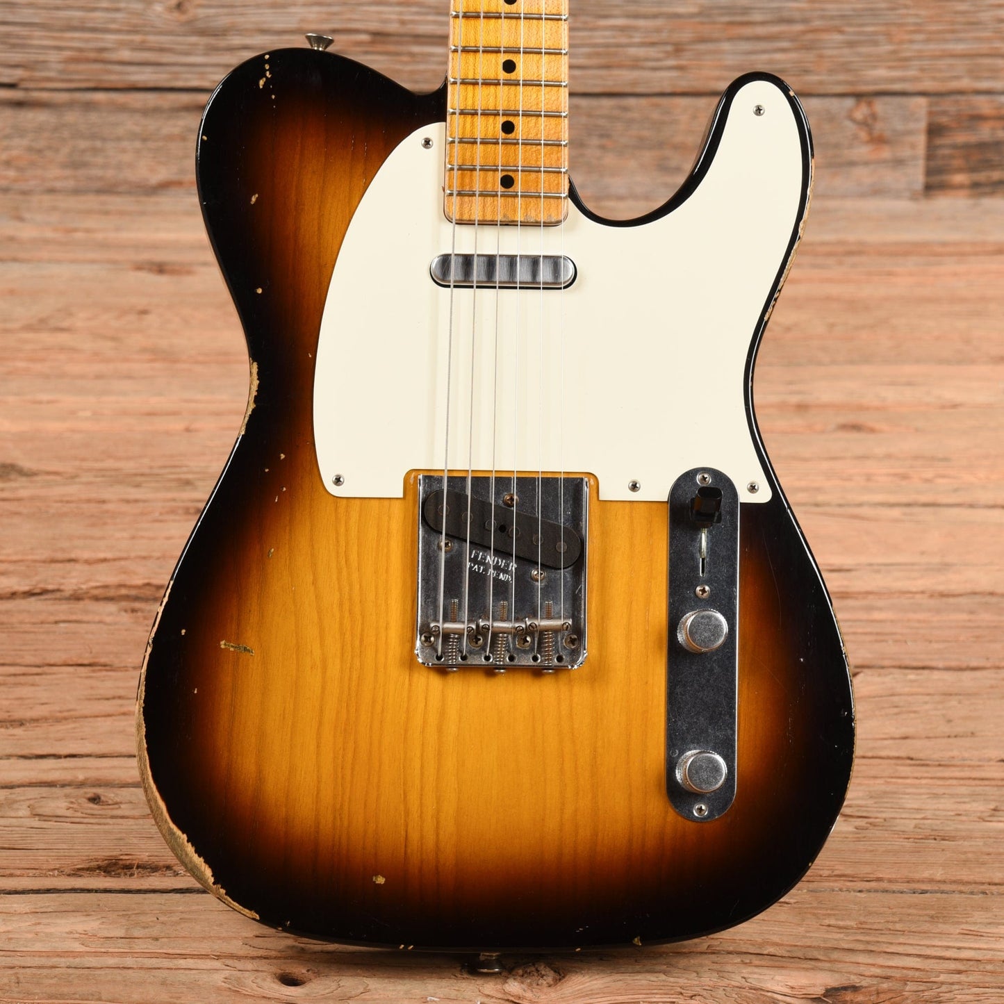 Fender Custom Shop '55 Esquire Relic Sunburst 2015 Electric Guitars / Solid Body