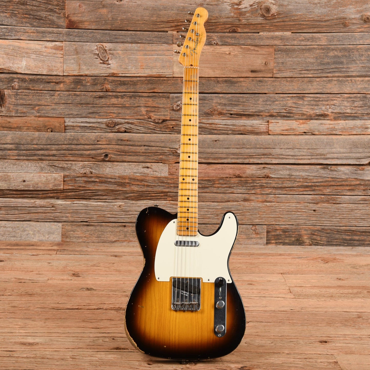 Fender Custom Shop '55 Esquire Relic Sunburst 2015 Electric Guitars / Solid Body