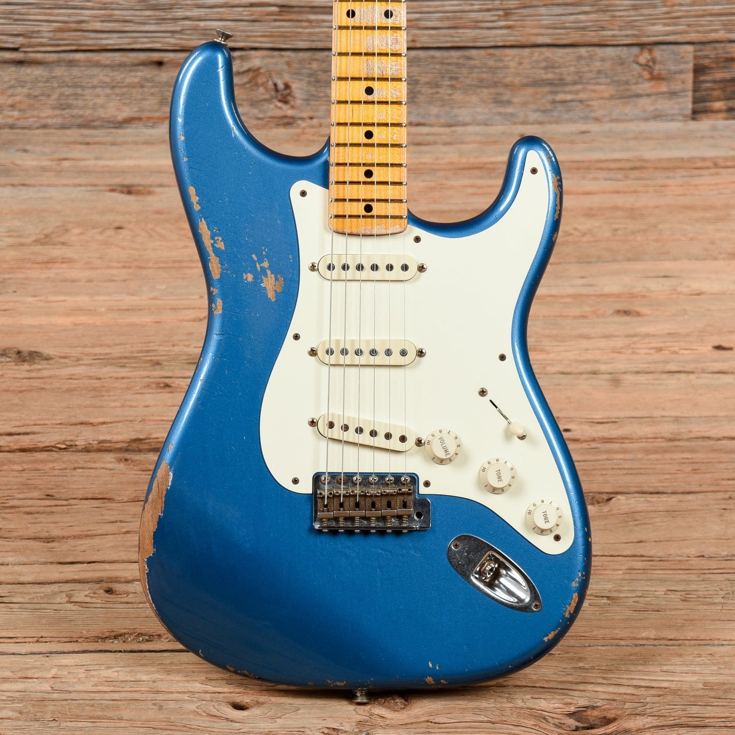 Fender Custom Shop '57 Stratocaster Relic Aged Lake Placid Blue 2012 Electric Guitars / Solid Body