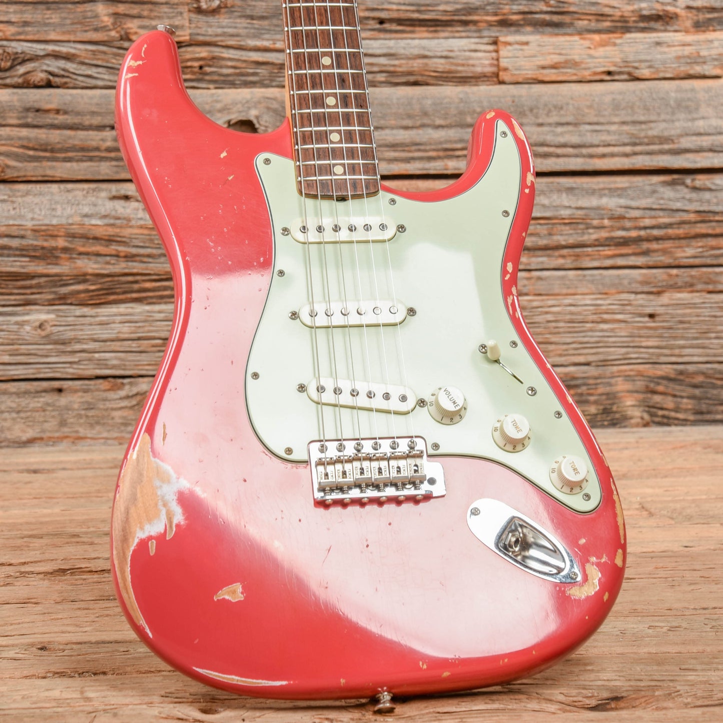 Fender Custom Shop '60 Stratocaster Relic Tahitian Coral 2012 Electric Guitars / Solid Body