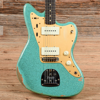 Fender Custom Shop 62 Jazzmaster Relic Seafoam Sparkle 2021 Electric Guitars / Solid Body