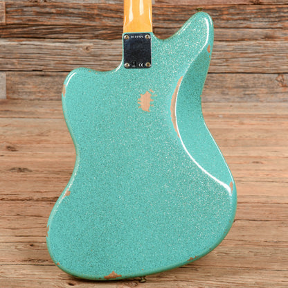 Fender Custom Shop 62 Jazzmaster Relic Seafoam Sparkle 2021 Electric Guitars / Solid Body