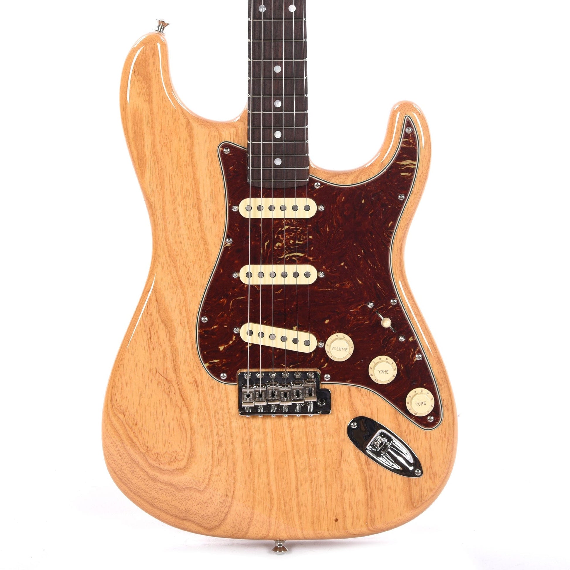 Fender Custom Shop American Custom Stratocaster Aged Amber Natural Electric Guitars / Solid Body