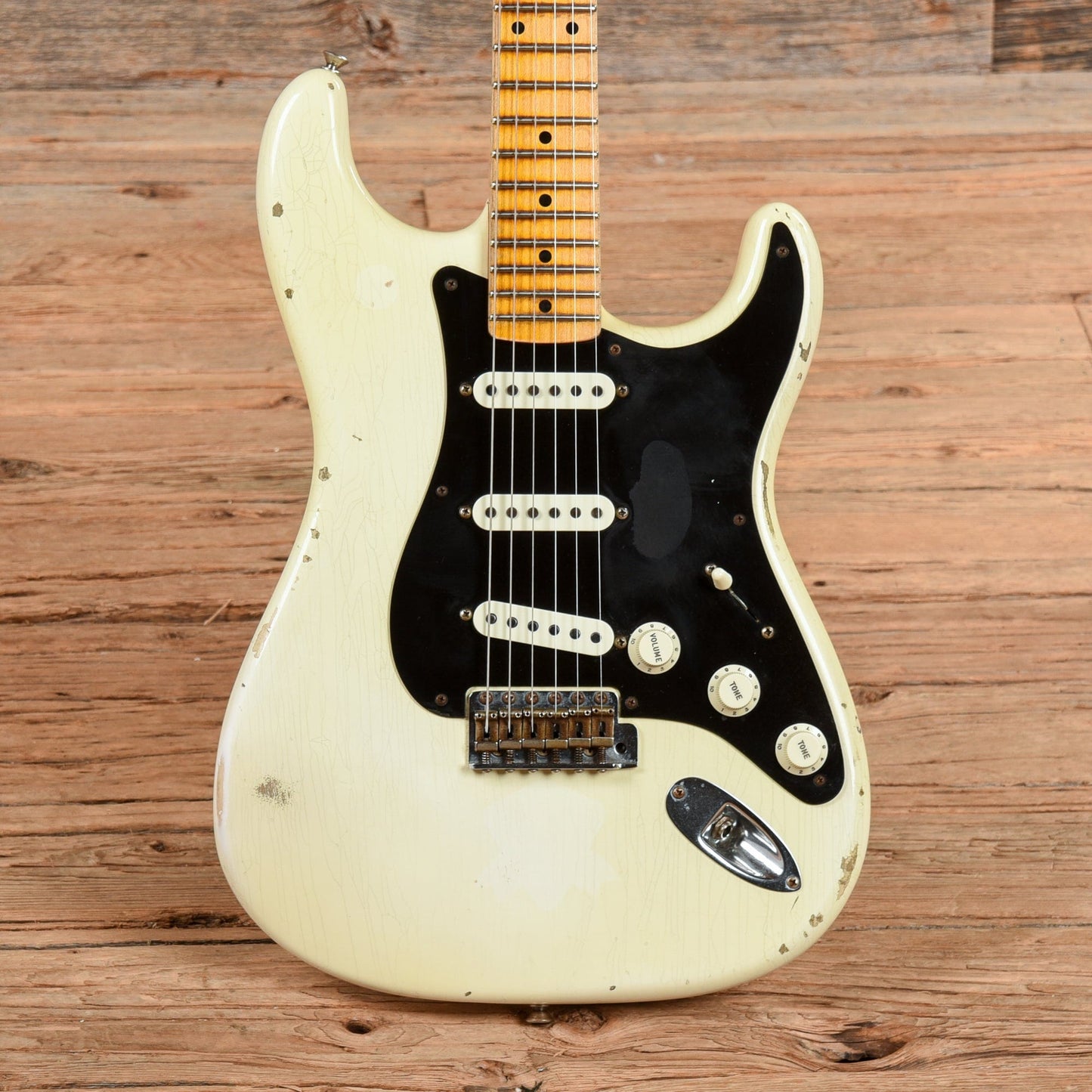 Fender Custom Shop Ancho Poblano Stratocaster Relic White Blonde 2015 Electric Guitars / Solid Body