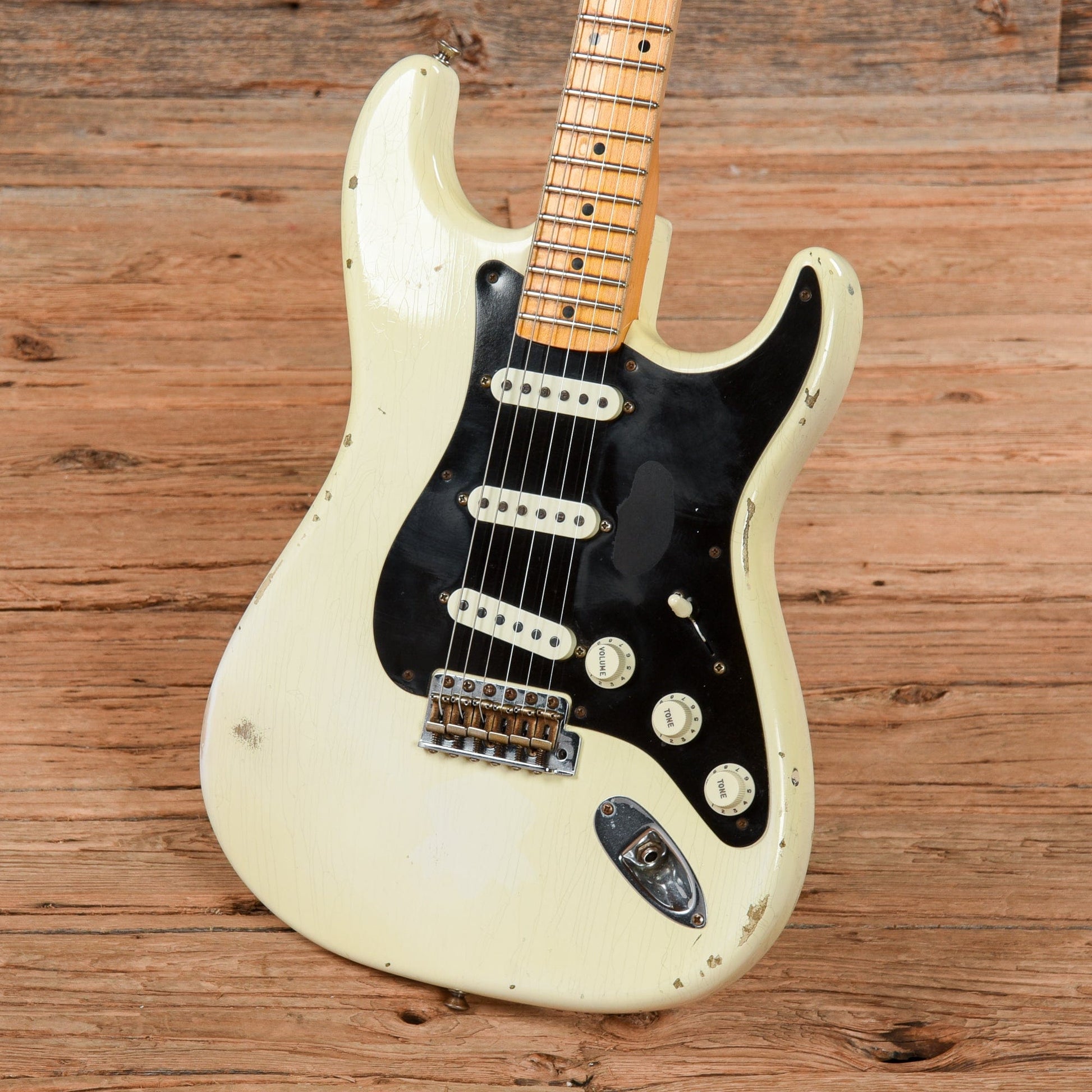 Fender Custom Shop Ancho Poblano Stratocaster Relic White Blonde 2015 Electric Guitars / Solid Body