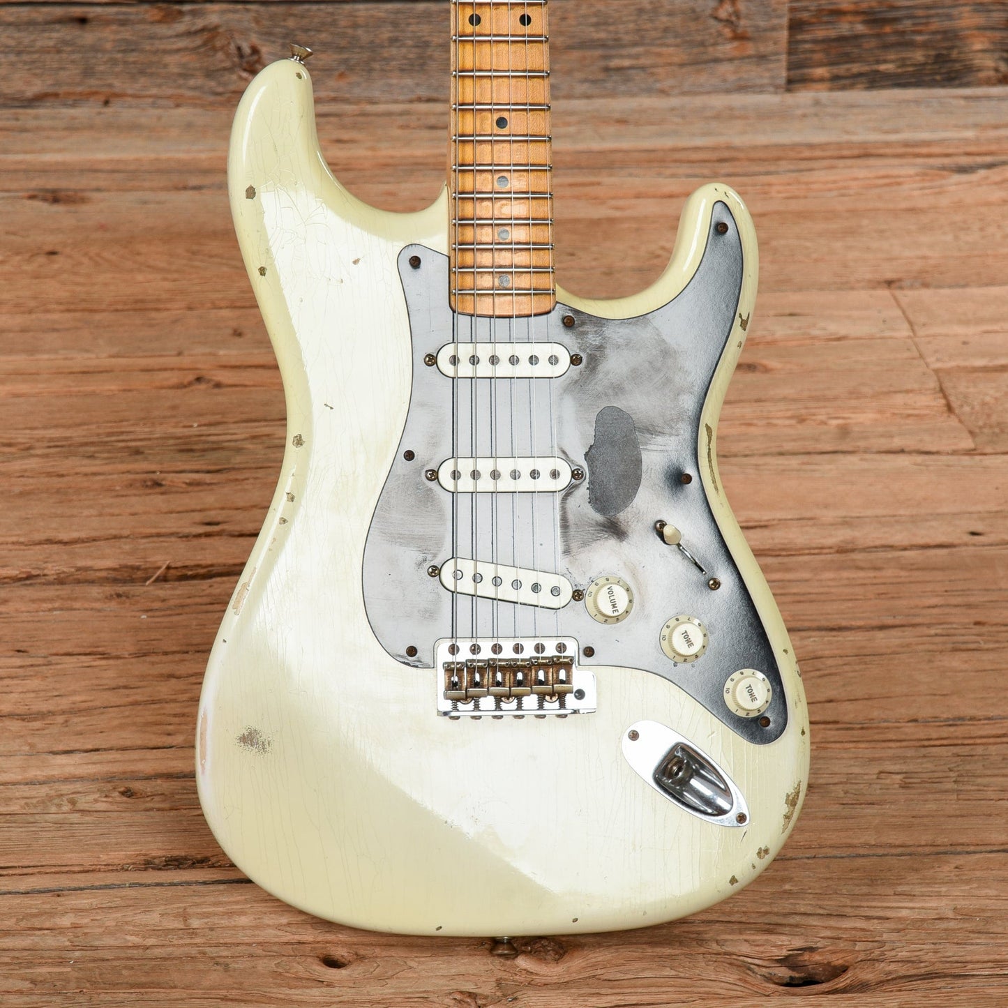 Fender Custom Shop Ancho Poblano Stratocaster Relic White Blonde 2015 Electric Guitars / Solid Body