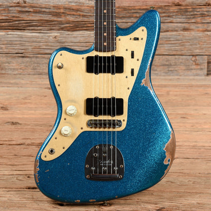 Fender Custom Shop "Chicago Special" '59 Jazzmaster Relic Blue Sparkle 2022 LEFTY Electric Guitars / Solid Body