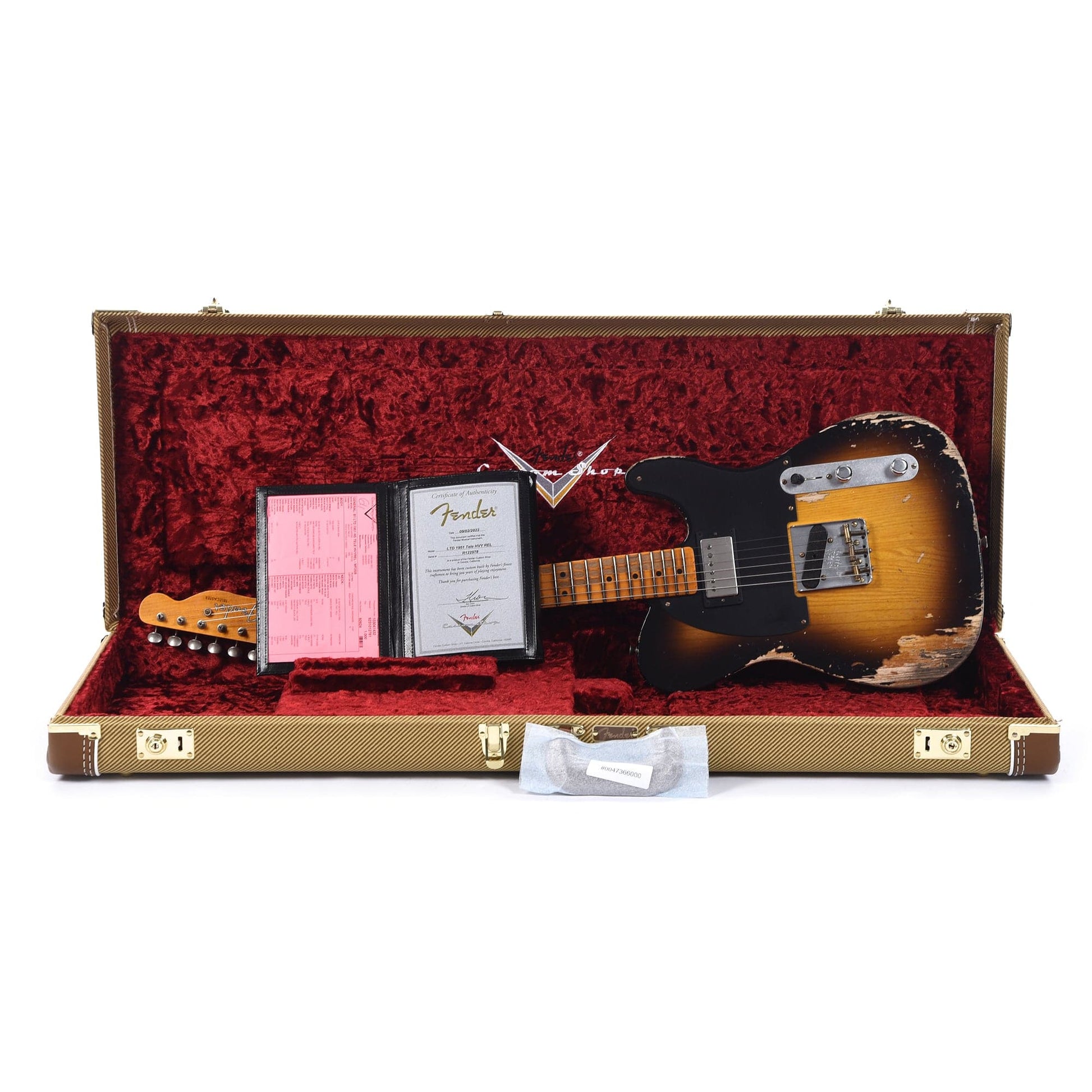 Fender Custom Shop Limited Edition '51 HS Telecaster Heavy Relic Wide-Fade 2-Color Sunburst Electric Guitars / Solid Body