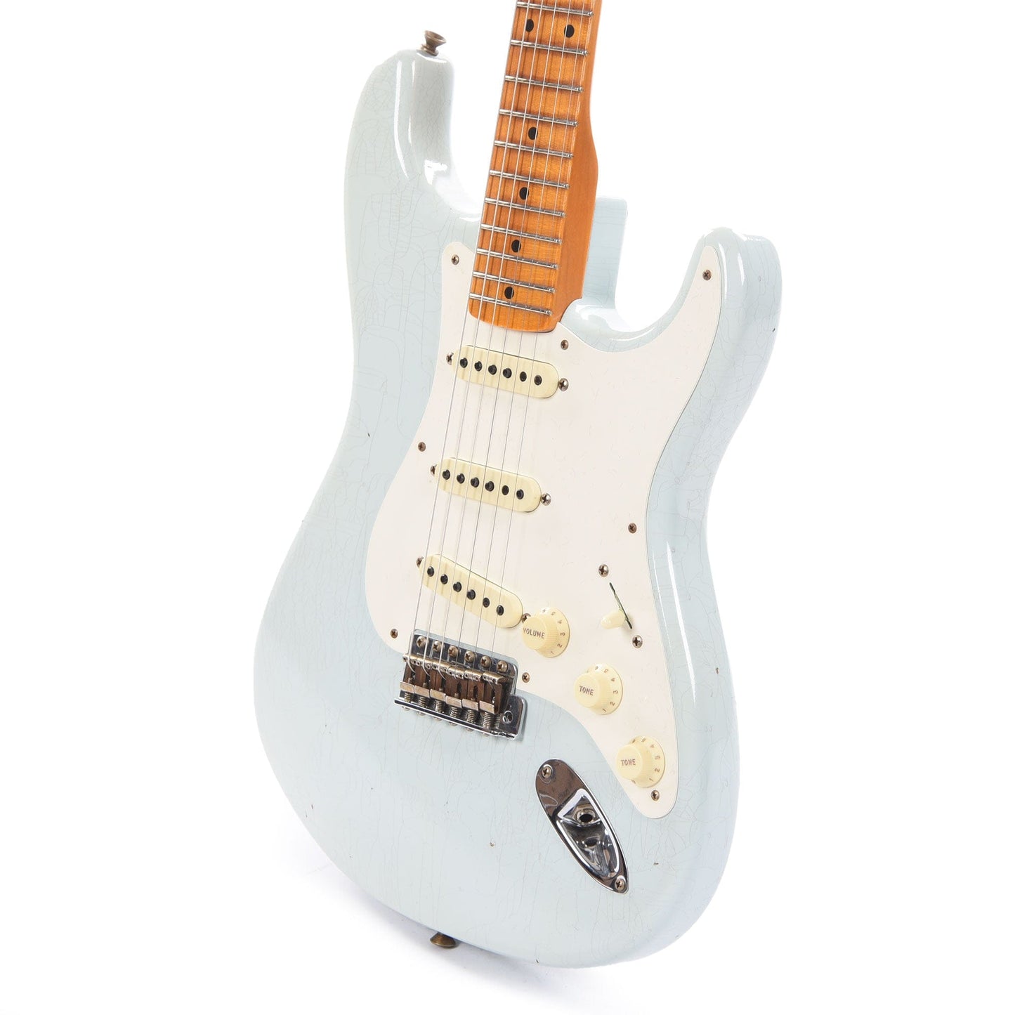 Fender Custom Shop Limited Edition '56 Stratocaster Journeyman Relic Super Faded Aged Sonic Blue Electric Guitars / Solid Body