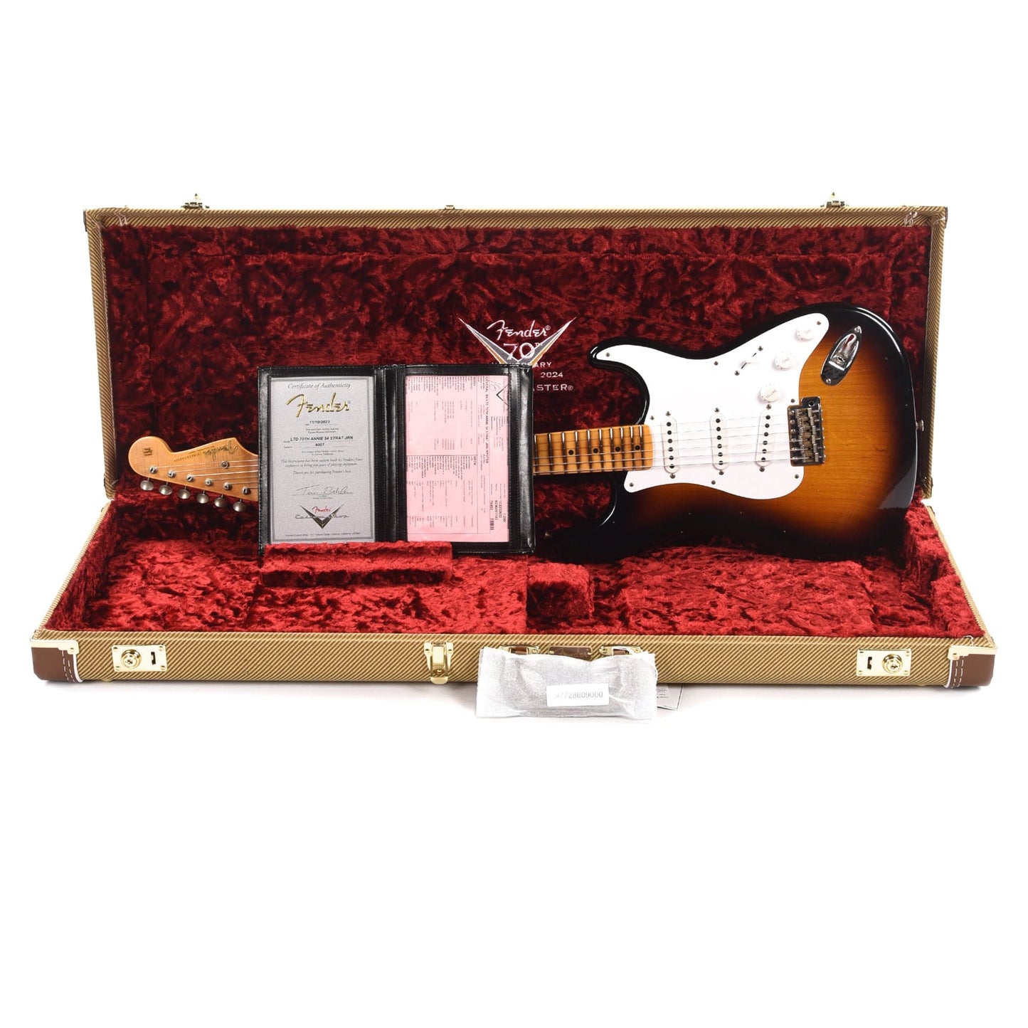 Fender Custom Shop Limited Edition 70th Anniversary 1954 Stratocaster Journeyman Relic Wide-Fade 2-Color Sunburst Electric Guitars / Solid Body