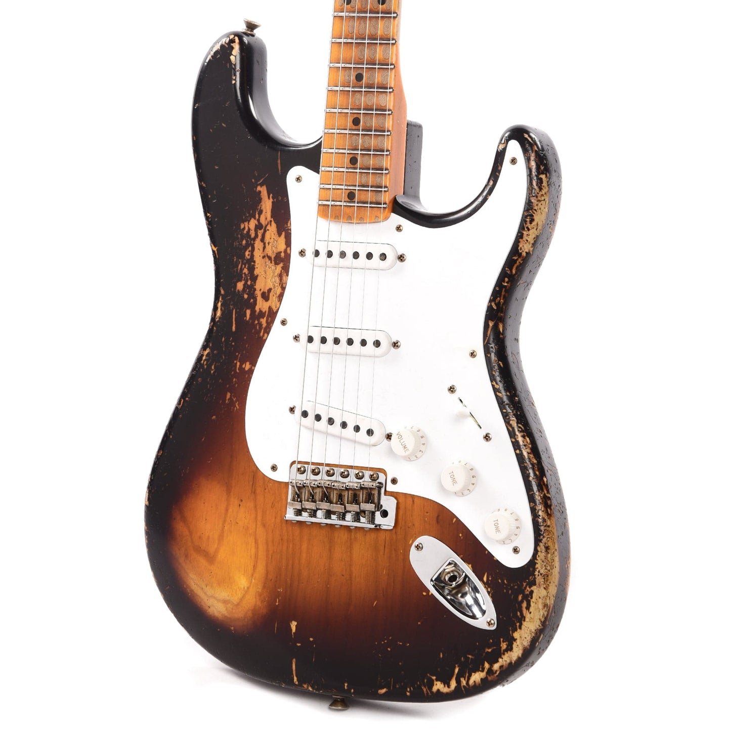 Fender Custom Shop Limited Edition 70th Anniversary 1954 Stratocaster Super Heavy Relic Wide-Fade 2-Color Sunburst Electric Guitars / Solid Body