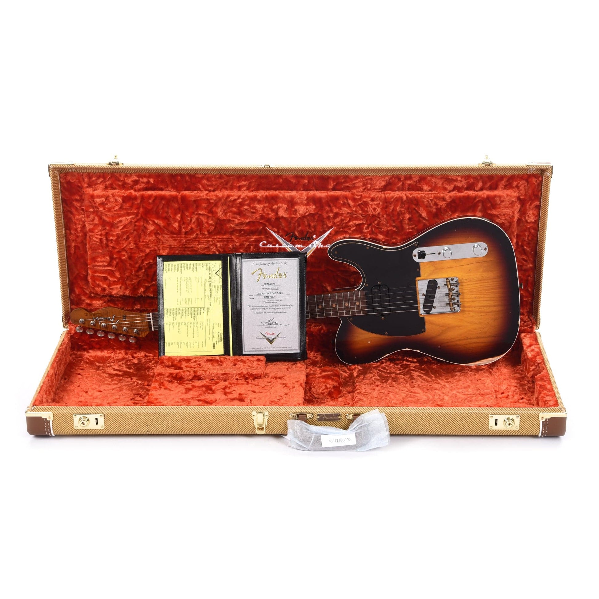 Fender Custom Shop Limited Edition HS Telecaster Custom Relic 3-Color Sunburst Electric Guitars / Solid Body