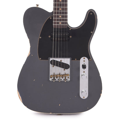 Fender Custom Shop Limited Edition HS Telecaster Custom Relic Aged Charcoal Frost Metallic Electric Guitars / Solid Body