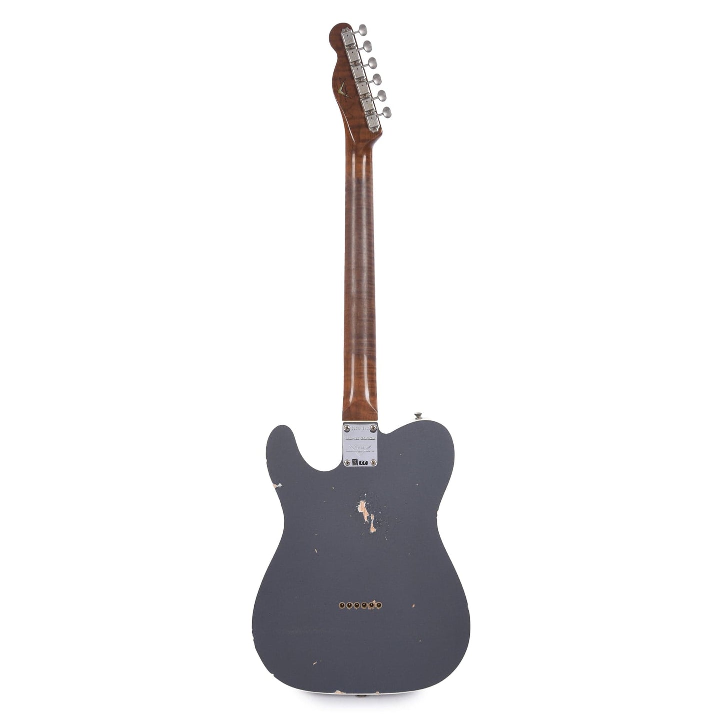 Fender Custom Shop Limited Edition HS Telecaster Custom Relic Aged Charcoal Frost Metallic Electric Guitars / Solid Body