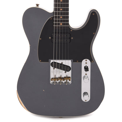 Fender Custom Shop Limited Edition HS Telecaster Custom Relic Aged Charcoal Frost Metallic Electric Guitars / Solid Body