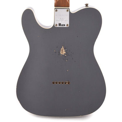 Fender Custom Shop Limited Edition HS Telecaster Custom Relic Aged Charcoal Frost Metallic Electric Guitars / Solid Body