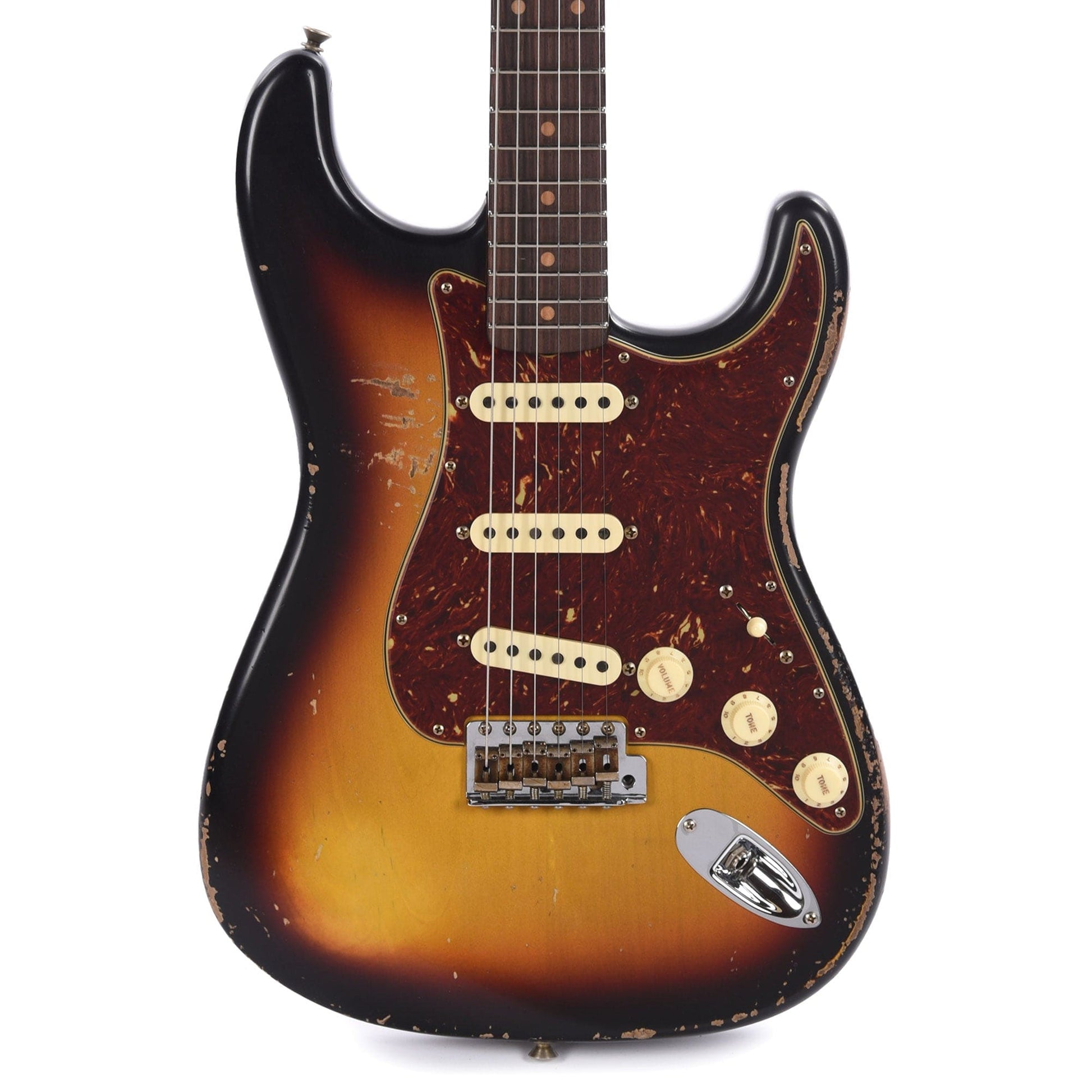 Fender Custom Shop Limited Edition Roasted 1961 Stratocaster Super Heavy Relic Aged 3-Color Sunburst Electric Guitars / Solid Body