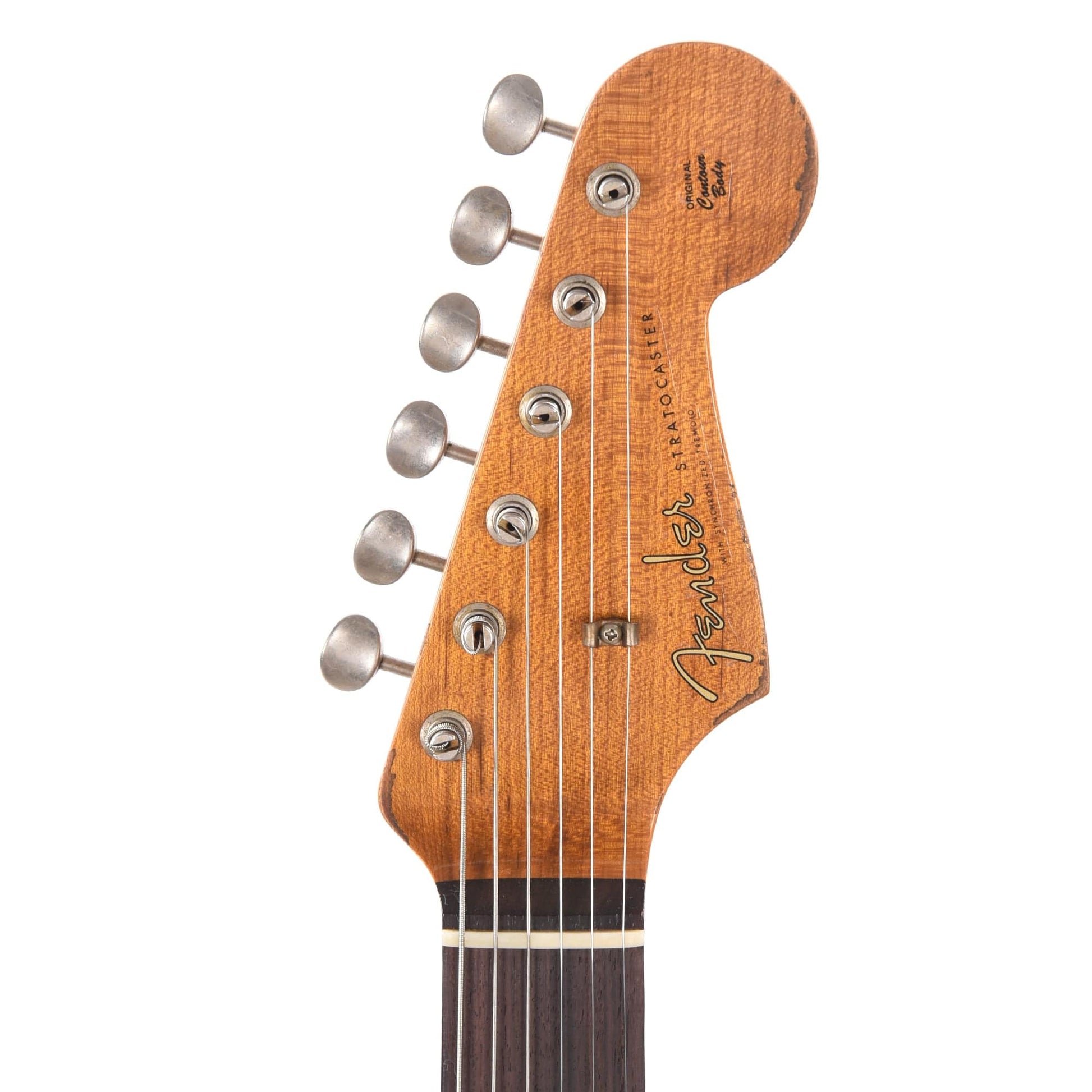 Fender Custom Shop Limited Edition Roasted 1961 Stratocaster Super Heavy Relic RW Aged Sherwood Green Over 3-Color Sunburst Electric Guitars / Solid Body