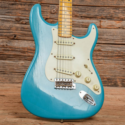 Fender Custom Shop WW10 '55 Stratocaster Journeyman Relic Faded Taos Turquoise 2015 Electric Guitars / Solid Body