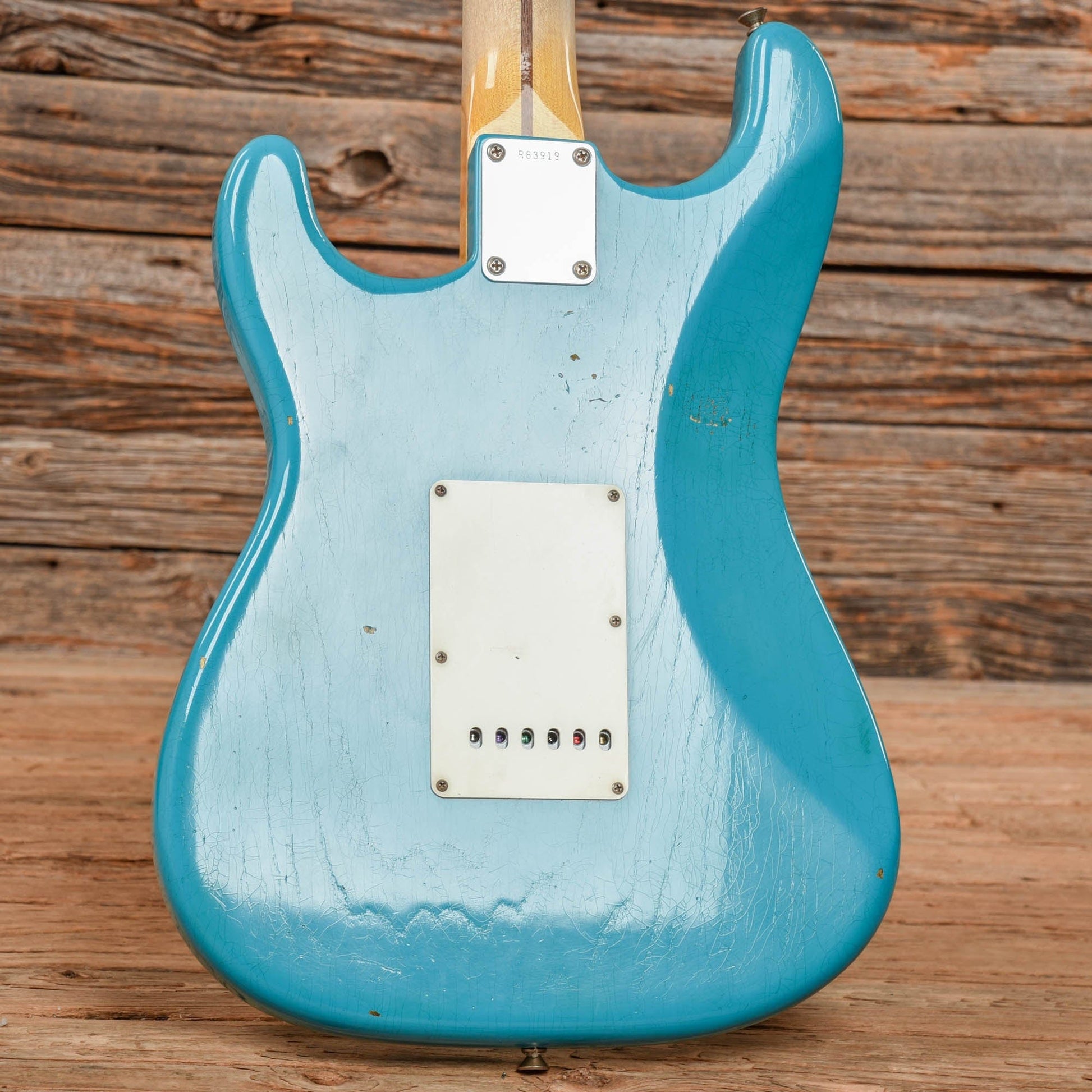 Fender Custom Shop WW10 '55 Stratocaster Journeyman Relic Faded Taos Turquoise 2015 Electric Guitars / Solid Body