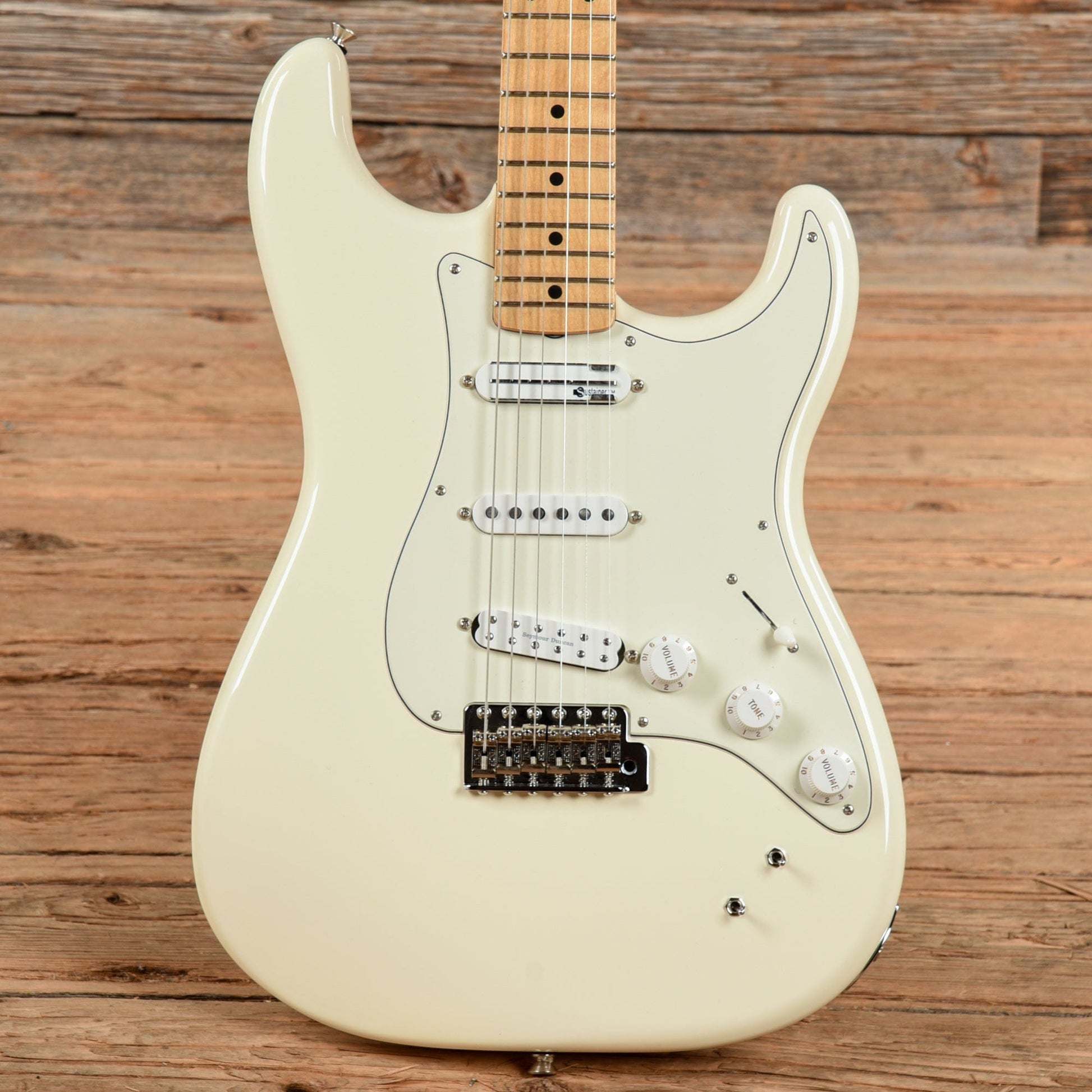 Fender EOB Ed O'Brien Signature Sustainer Stratocaster Olympic White 2017 Electric Guitars / Solid Body