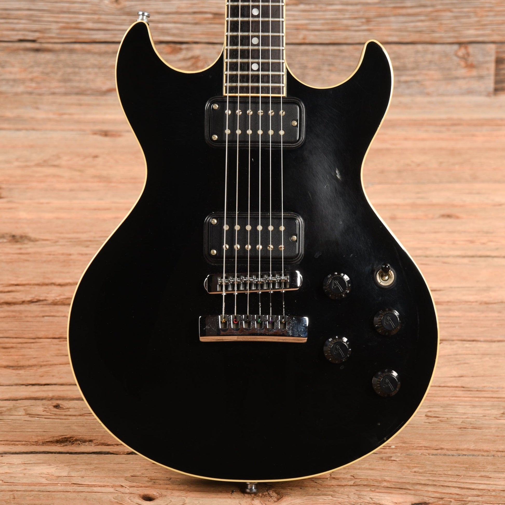 Fender Flame Standard Black 1980s Electric Guitars / Solid Body