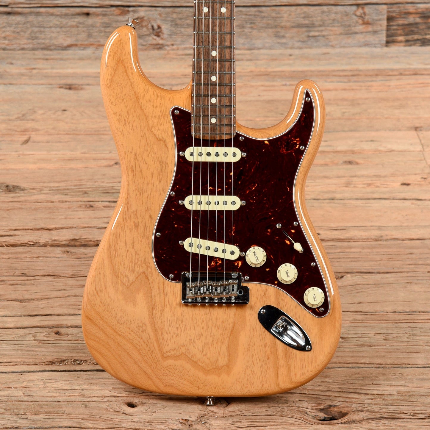 Fender Light Ash American Professional Stratocaster Aged Natural 2019 Electric Guitars / Solid Body