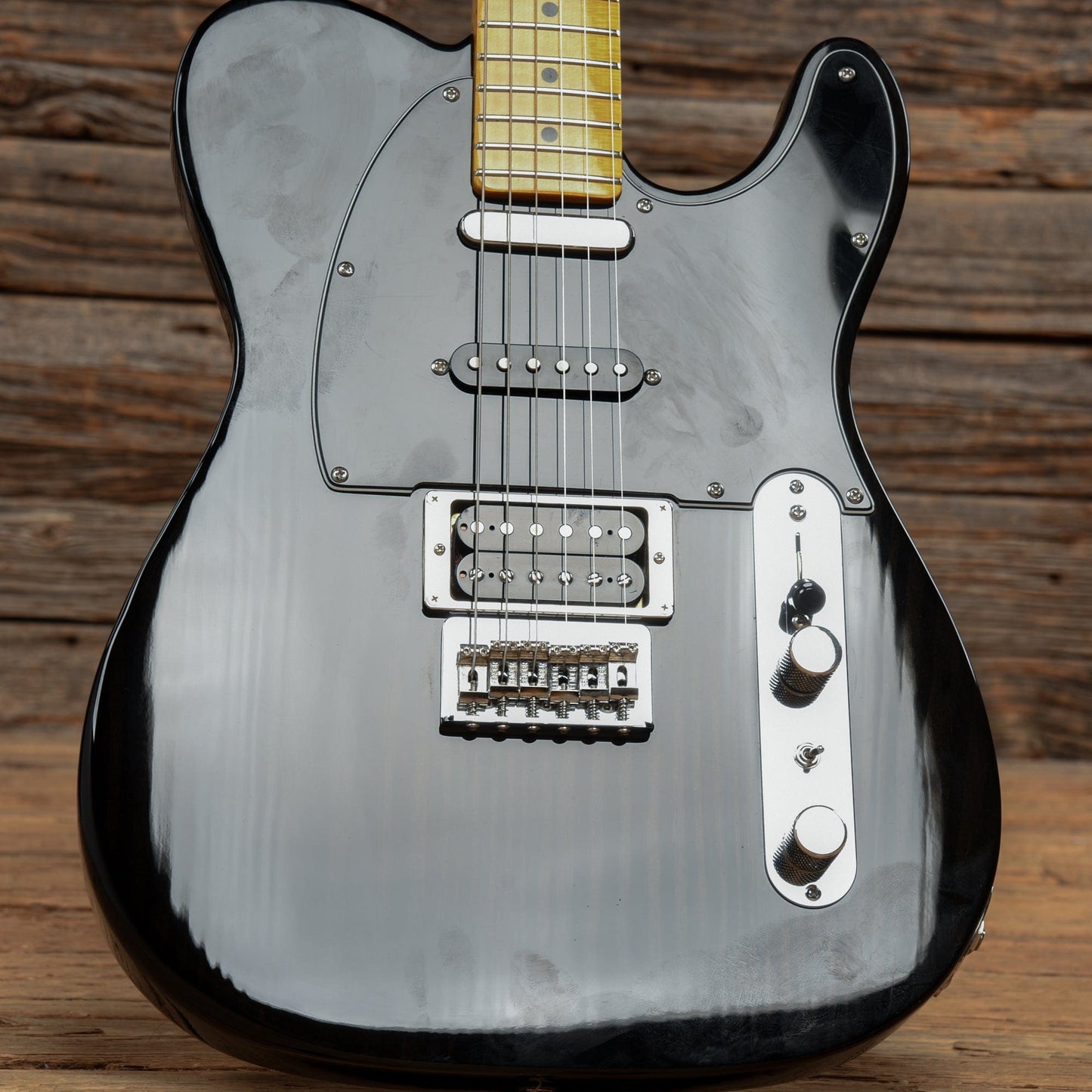 Fender Modern Player Telecaster Plus Charcoal Transparent 2016 Electric Guitars / Solid Body