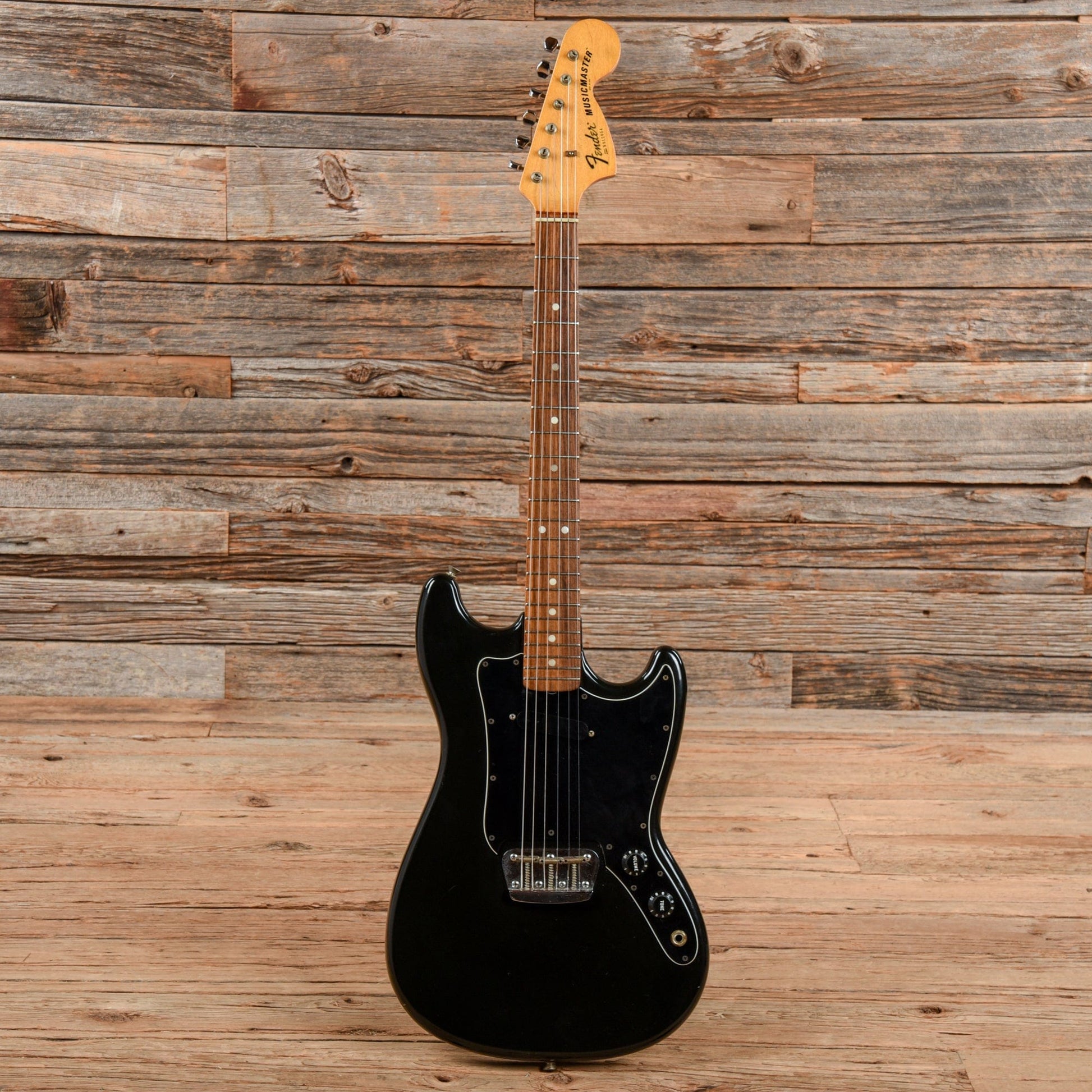 Fender Musicmaster Black 1980 Electric Guitars / Solid Body