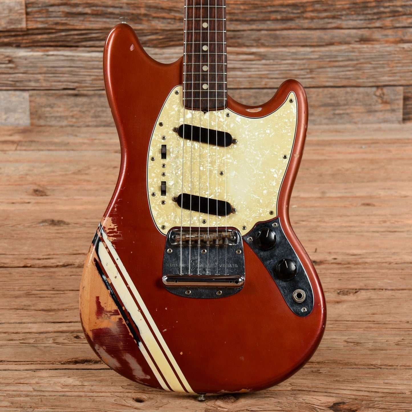 Fender Mustang Competition Red 1969 Electric Guitars / Solid Body